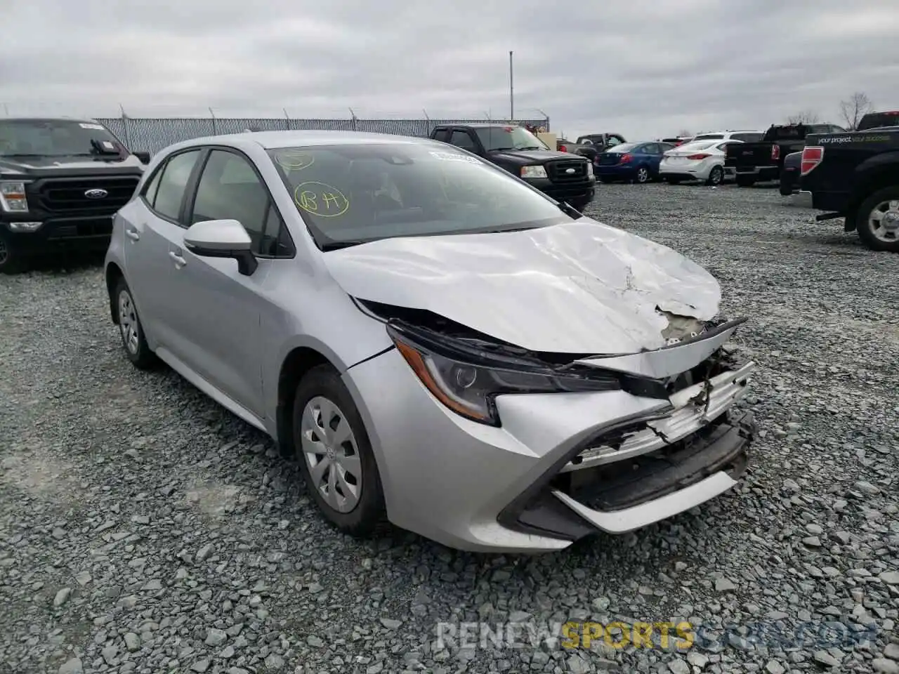 1 Photograph of a damaged car JTNK4RBE4L3102099 TOYOTA COROLLA 2020