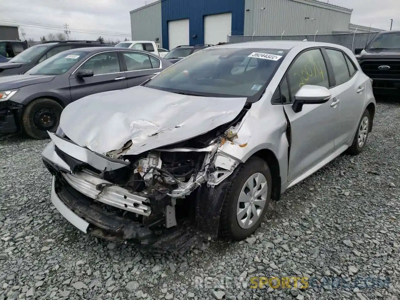 2 Photograph of a damaged car JTNK4RBE4L3102099 TOYOTA COROLLA 2020