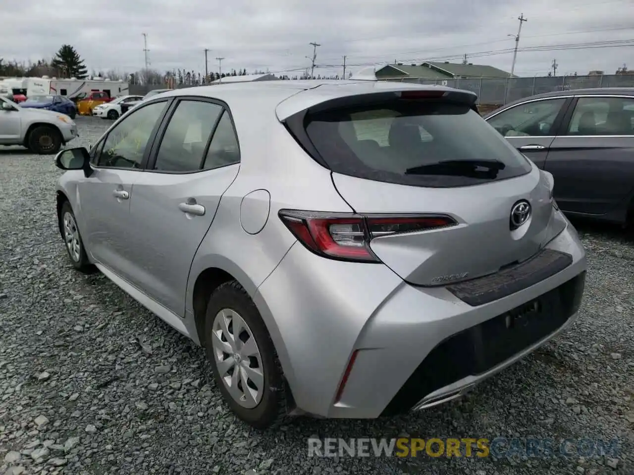 3 Photograph of a damaged car JTNK4RBE4L3102099 TOYOTA COROLLA 2020