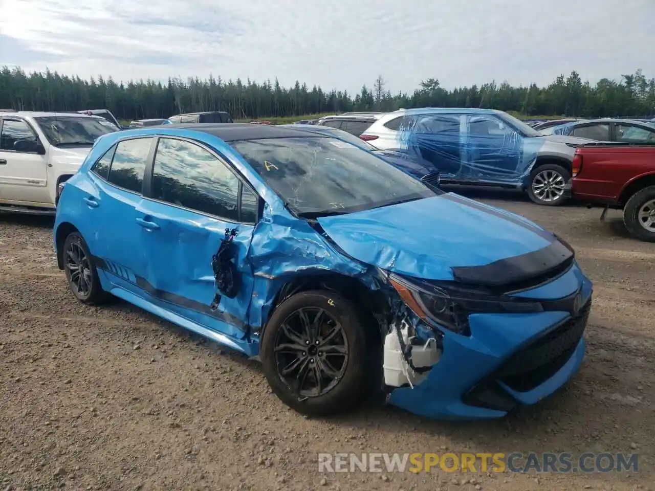 1 Photograph of a damaged car JTNK4RBE5L3075642 TOYOTA COROLLA 2020