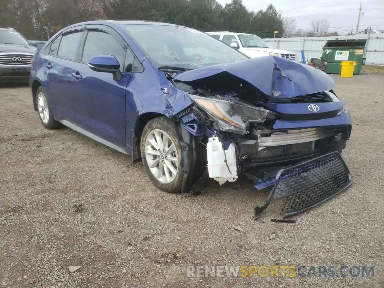 1 Photograph of a damaged car 5YFB4MBE0MP081722 TOYOTA COROLLA 2021