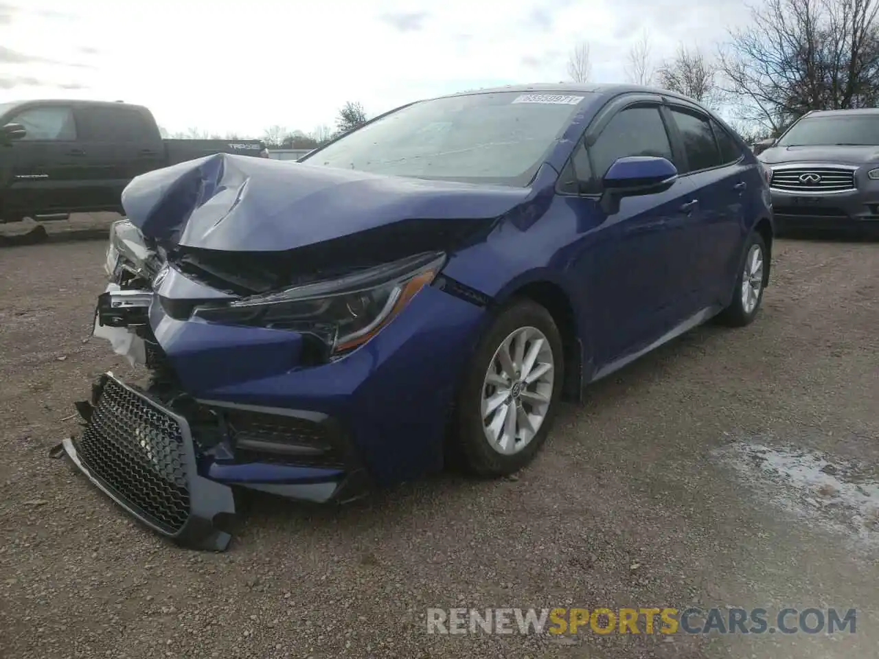 2 Photograph of a damaged car 5YFB4MBE0MP081722 TOYOTA COROLLA 2021