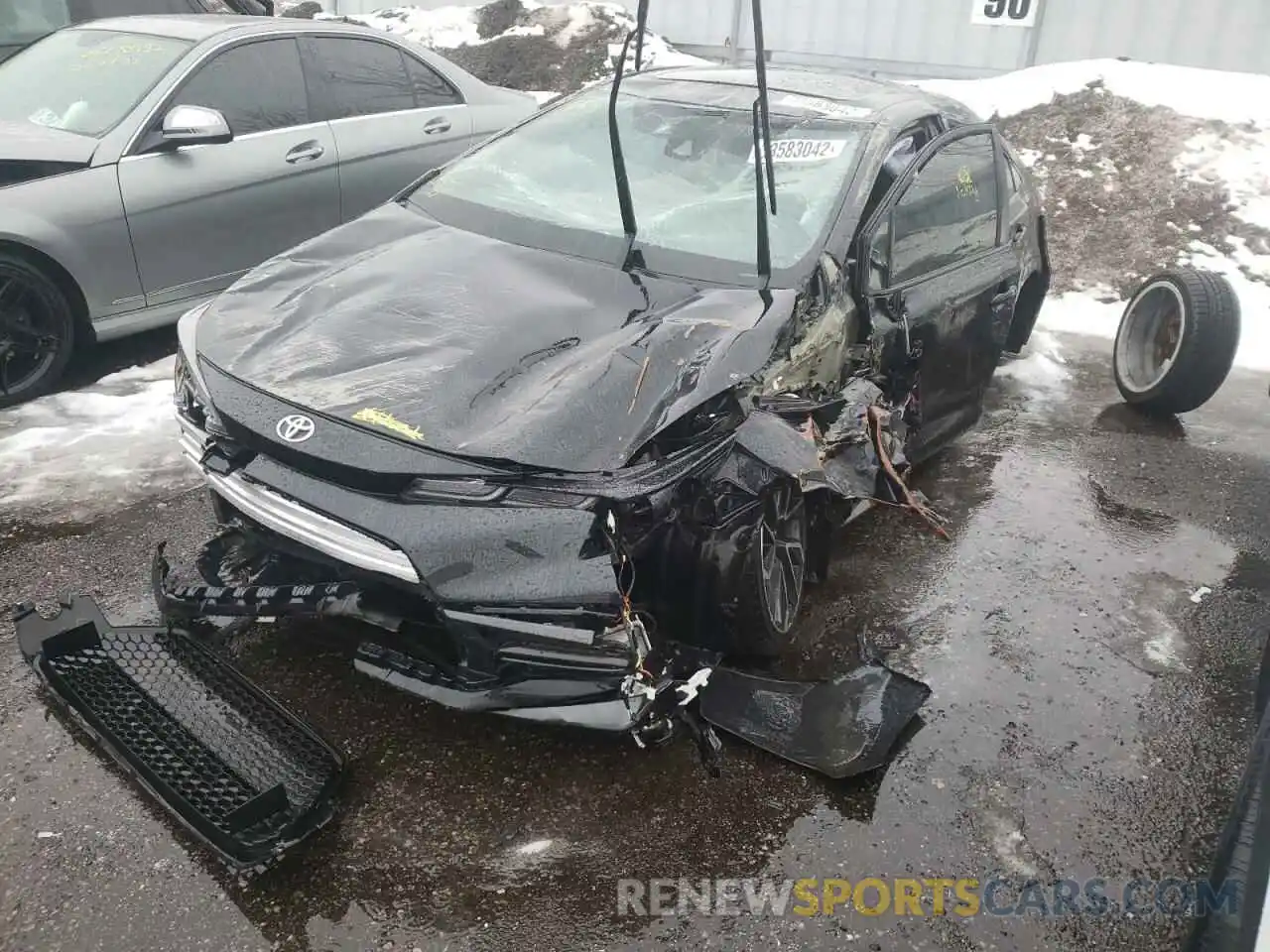 2 Photograph of a damaged car 5YFB4MBE0MP085639 TOYOTA COROLLA 2021