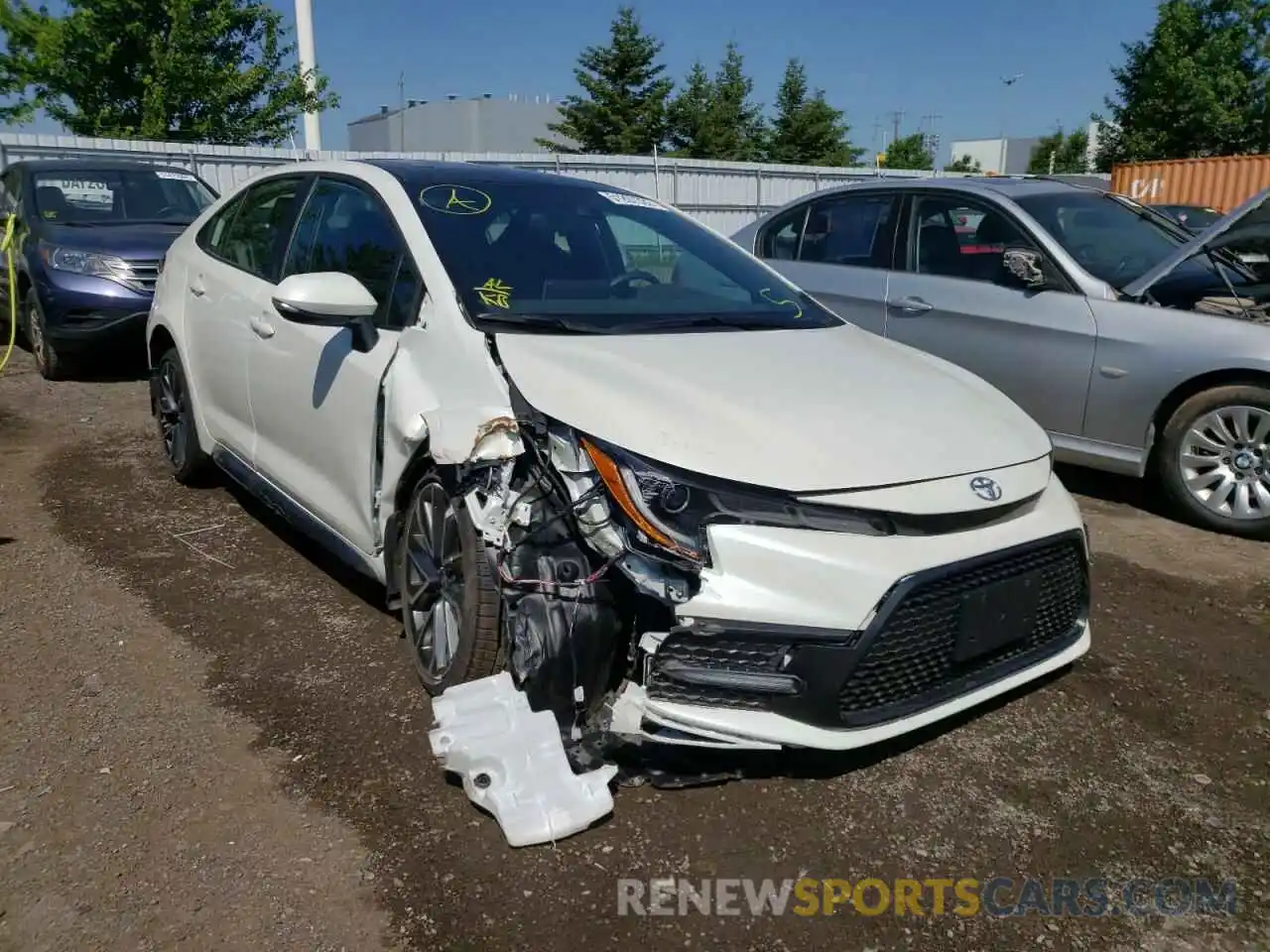 1 Photograph of a damaged car 5YFB4MBE3MP083349 TOYOTA COROLLA 2021