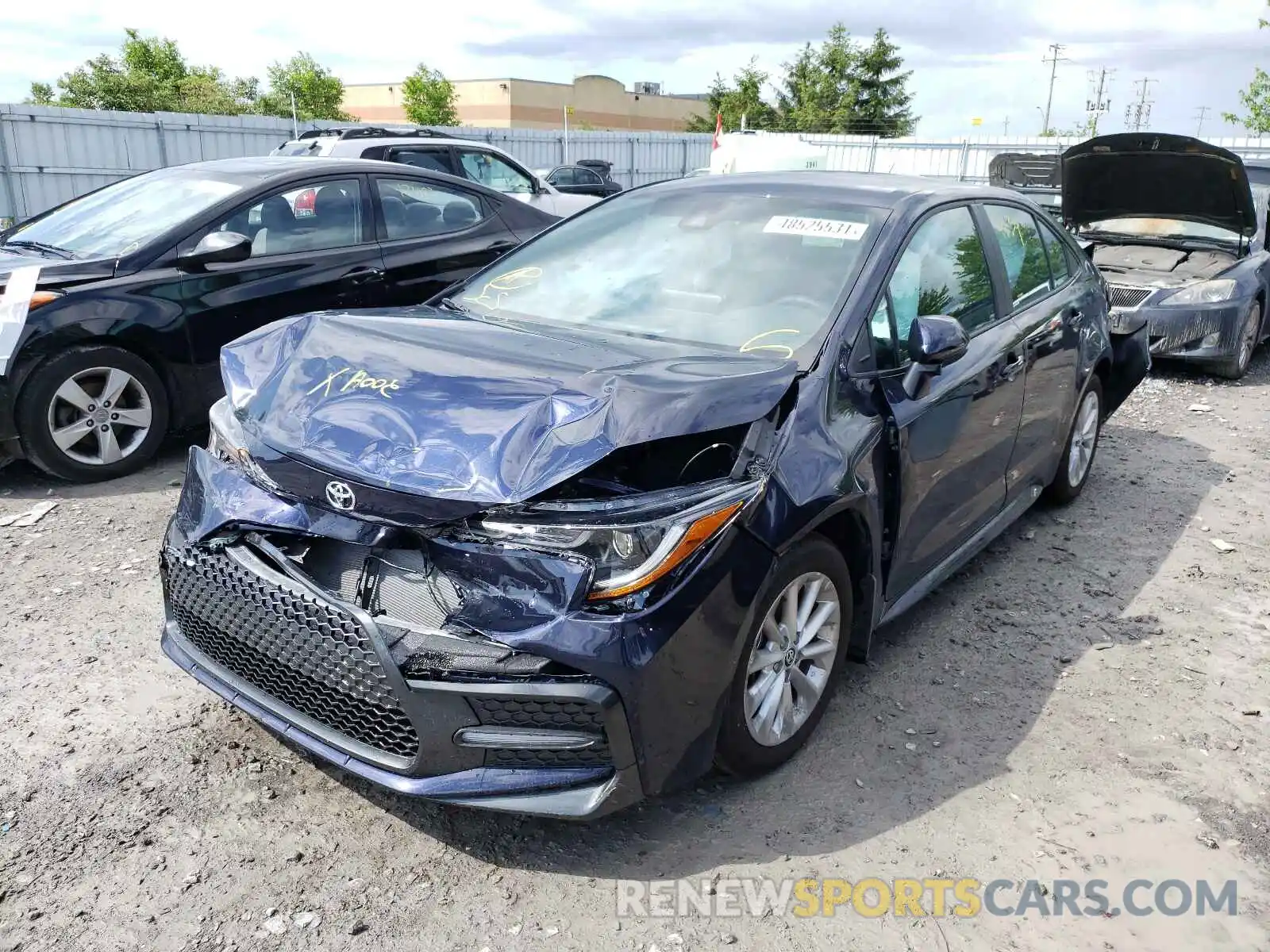 2 Photograph of a damaged car 5YFB4MBE6MP080140 TOYOTA COROLLA 2021