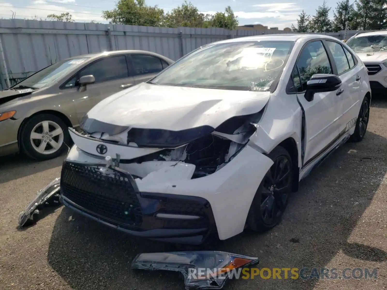 2 Photograph of a damaged car 5YFB4MBE9MP063235 TOYOTA COROLLA 2021