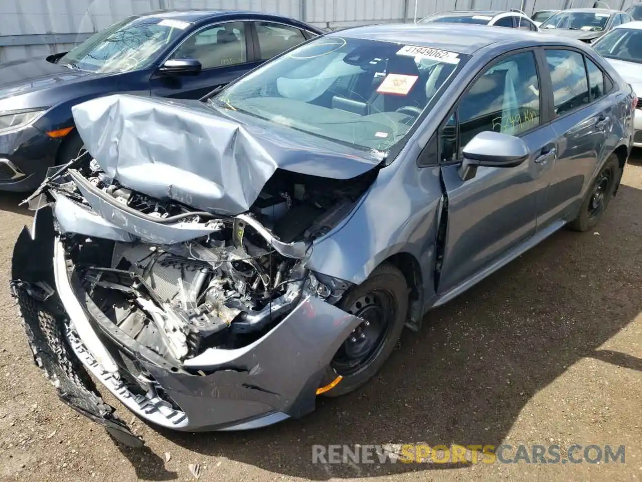 2 Photograph of a damaged car 5YFBPMBE0MP152053 TOYOTA COROLLA 2021