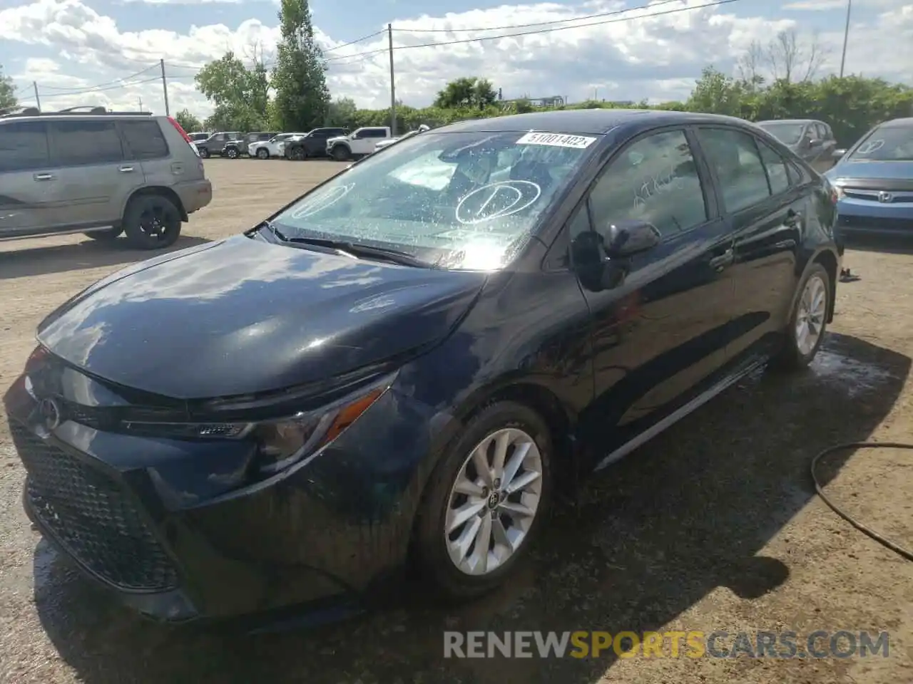 2 Photograph of a damaged car 5YFBPMBE0MP156751 TOYOTA COROLLA 2021