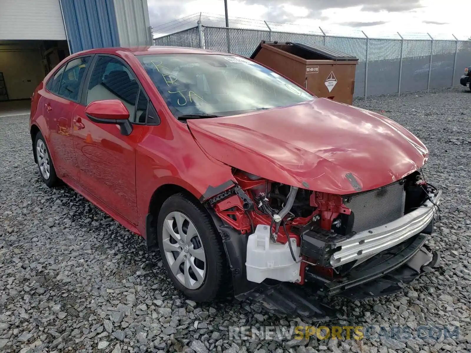 1 Photograph of a damaged car 5YFBPMBE2MP149672 TOYOTA COROLLA 2021