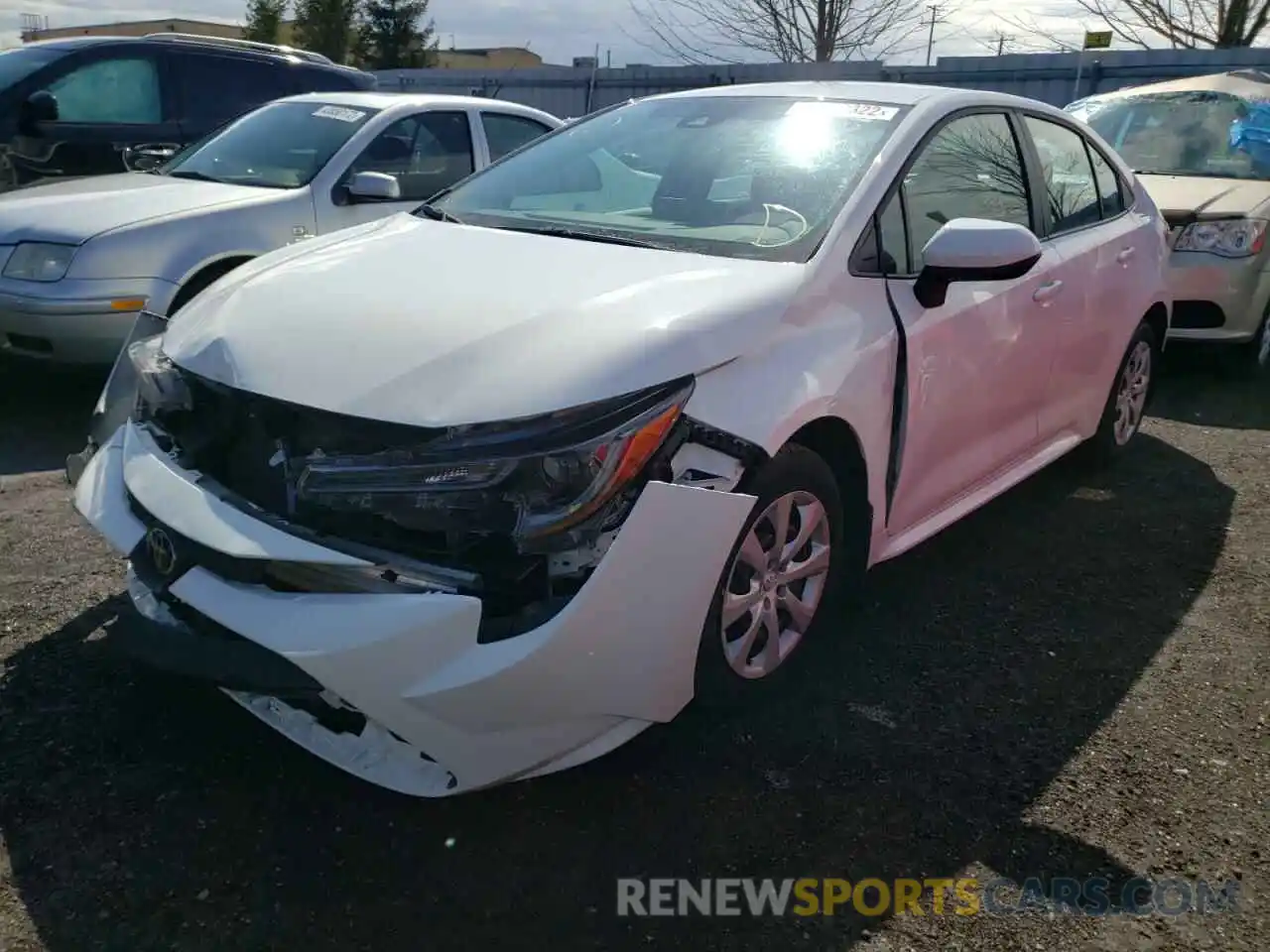 2 Photograph of a damaged car 5YFBPMBE2MP212866 TOYOTA COROLLA 2021