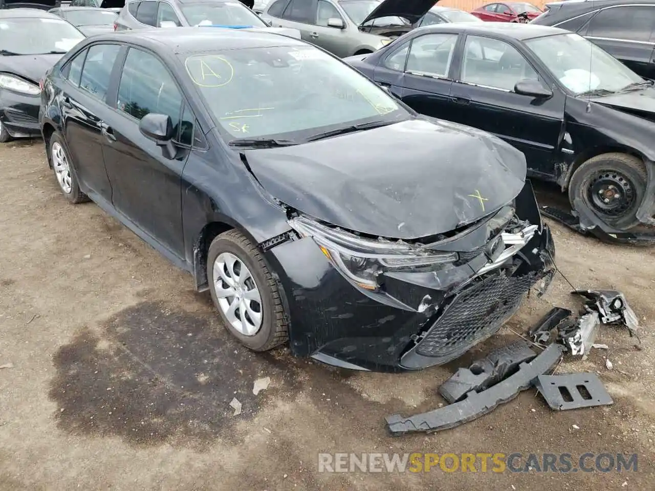 1 Photograph of a damaged car 5YFBPMBE4MP267531 TOYOTA COROLLA 2021