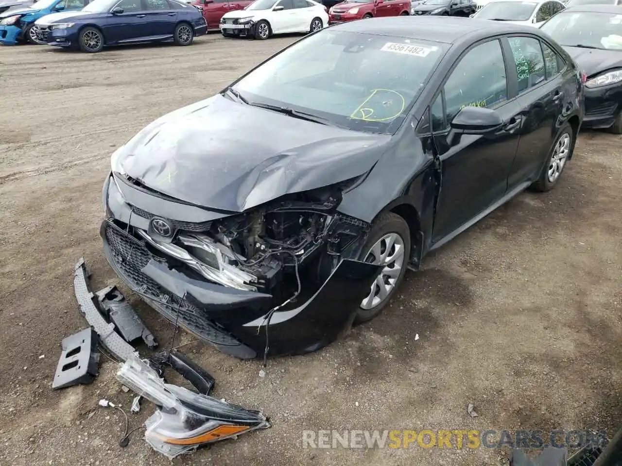 2 Photograph of a damaged car 5YFBPMBE4MP267531 TOYOTA COROLLA 2021