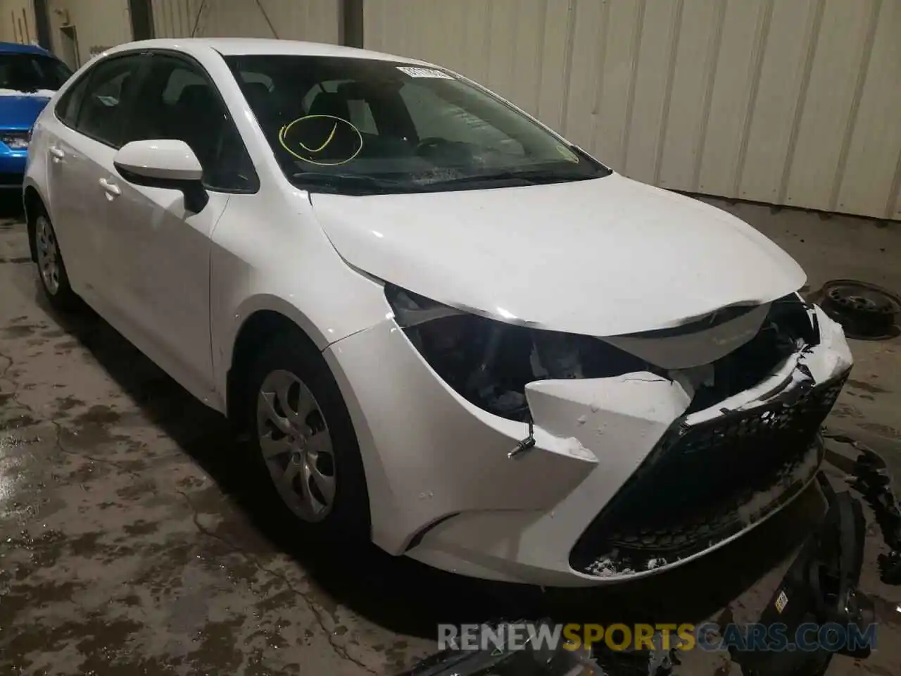 1 Photograph of a damaged car 5YFBPMBE5MP246428 TOYOTA COROLLA 2021