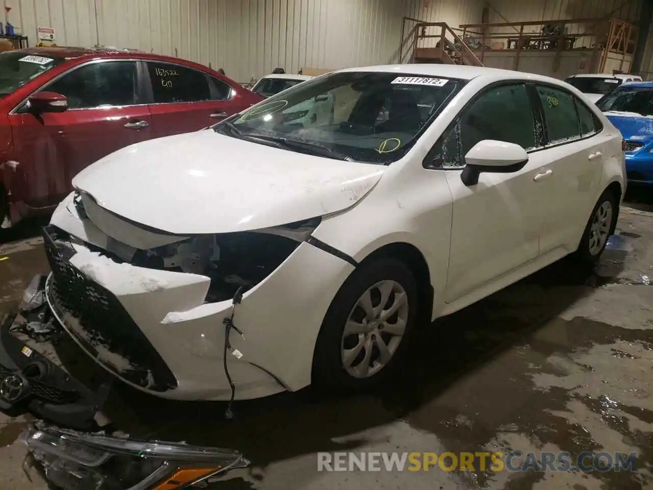 2 Photograph of a damaged car 5YFBPMBE5MP246428 TOYOTA COROLLA 2021