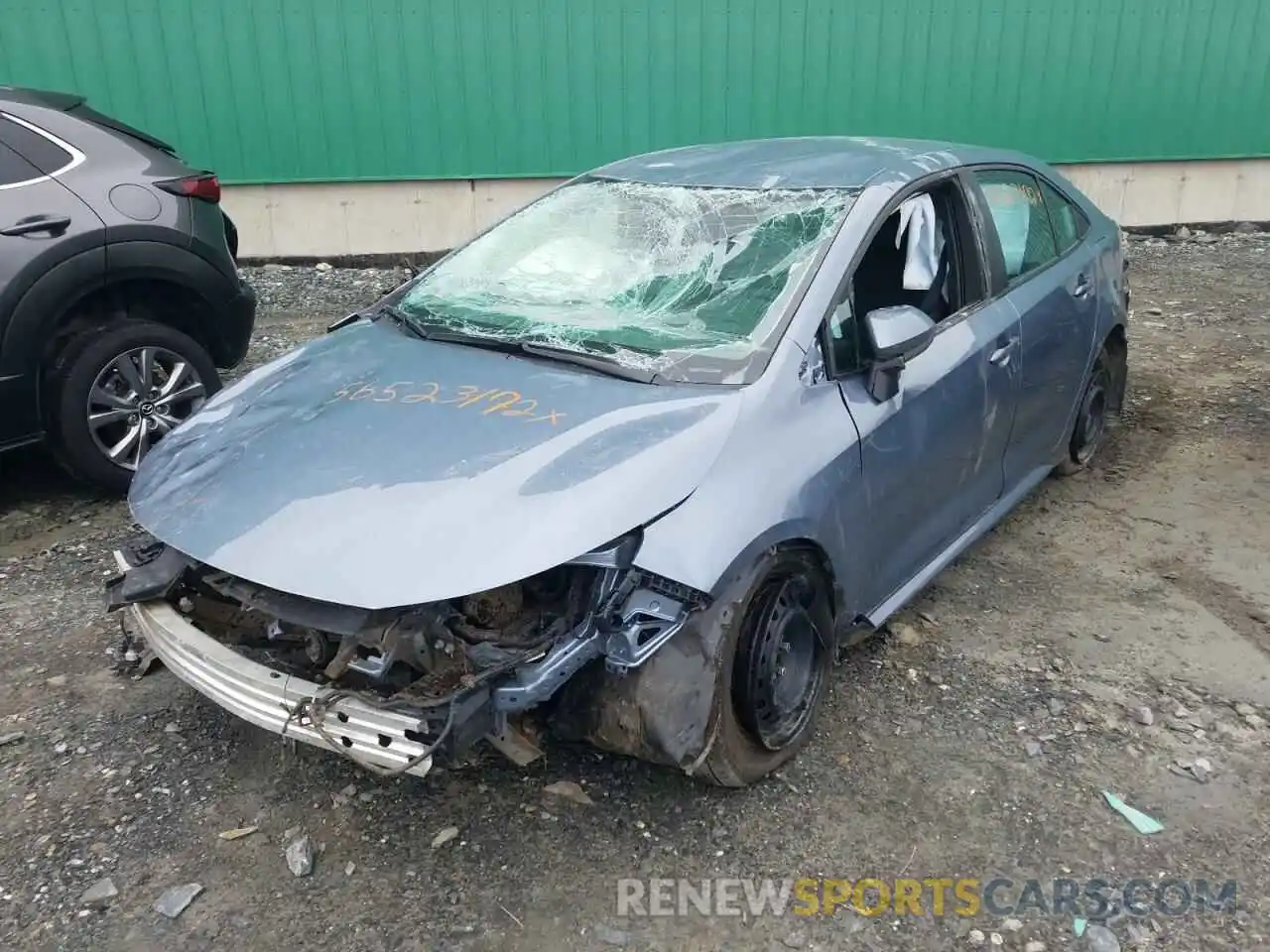 2 Photograph of a damaged car 5YFBPMBE6MP182724 TOYOTA COROLLA 2021