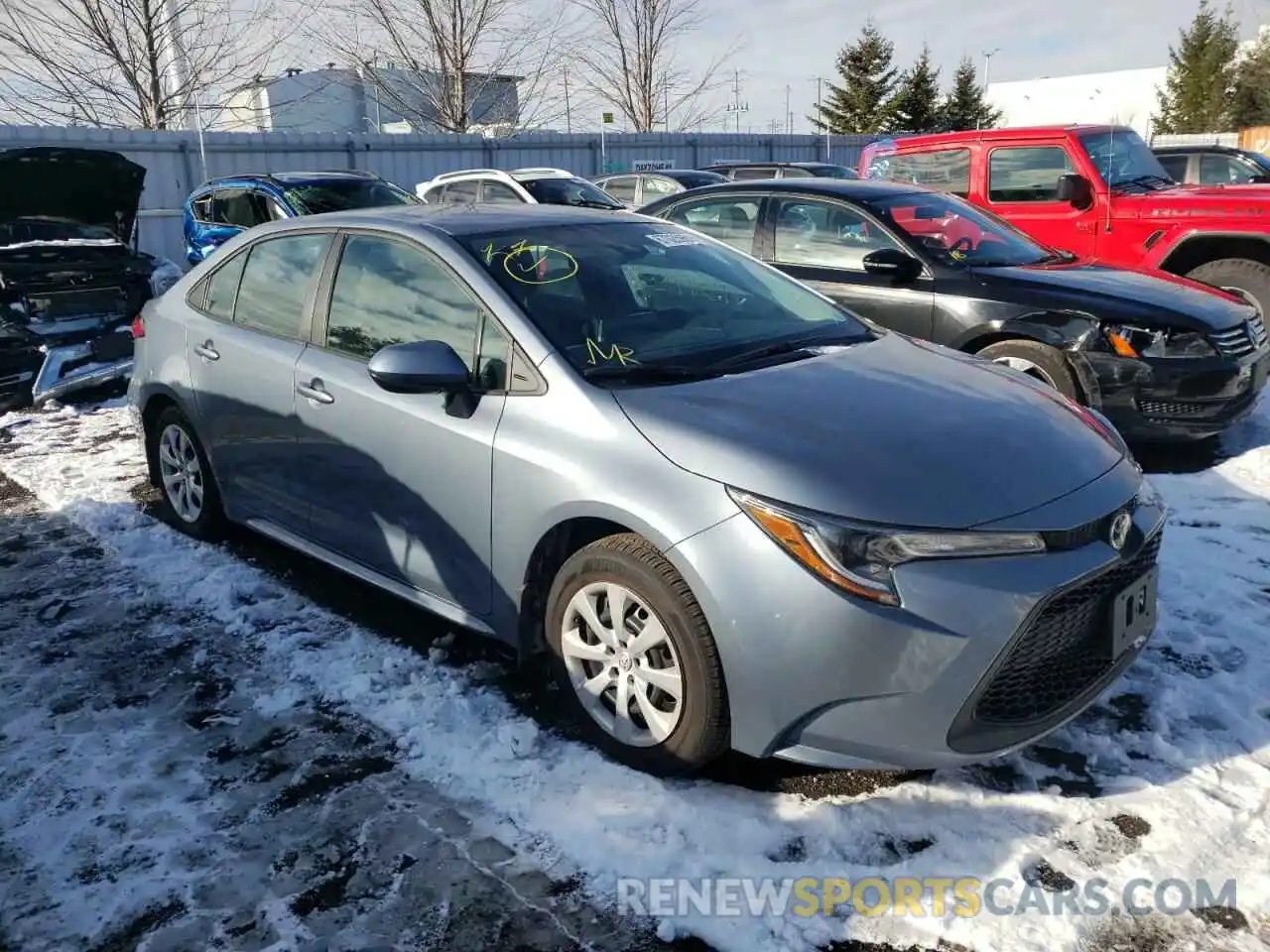 1 Photograph of a damaged car 5YFBPMBE6MP210697 TOYOTA COROLLA 2021