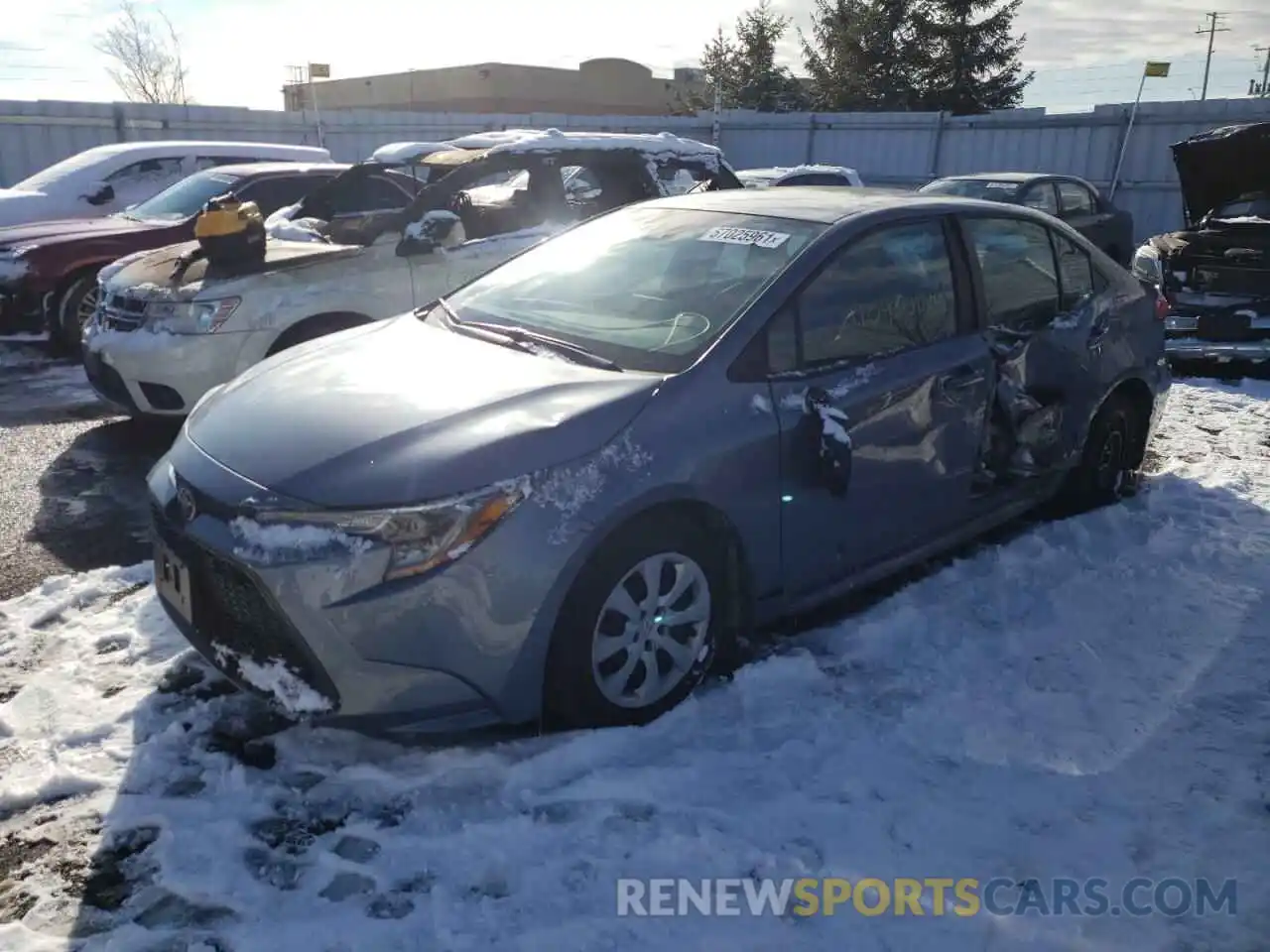 2 Photograph of a damaged car 5YFBPMBE6MP210697 TOYOTA COROLLA 2021