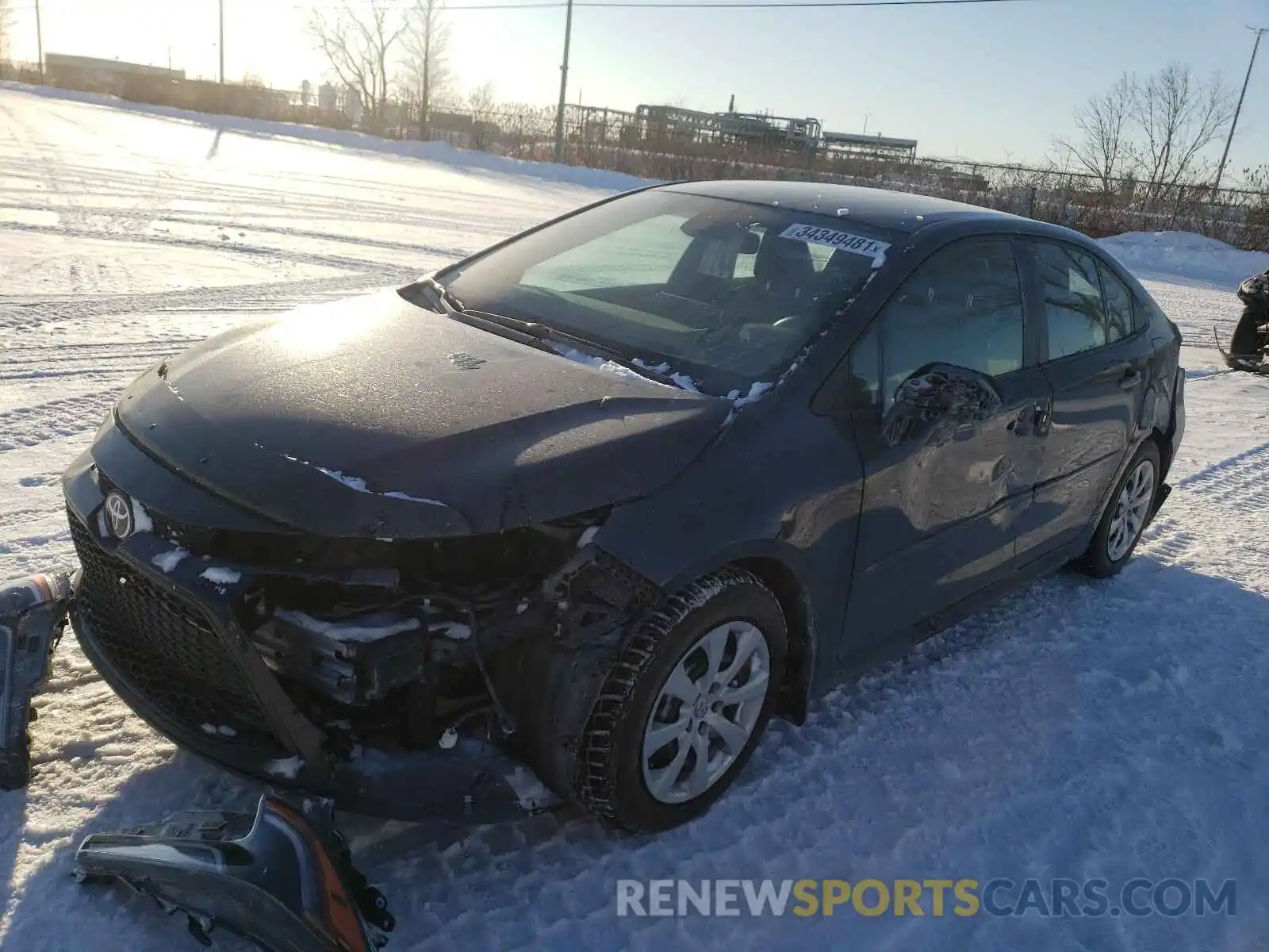 2 Photograph of a damaged car 5YFBPMBE7MP176933 TOYOTA COROLLA 2021