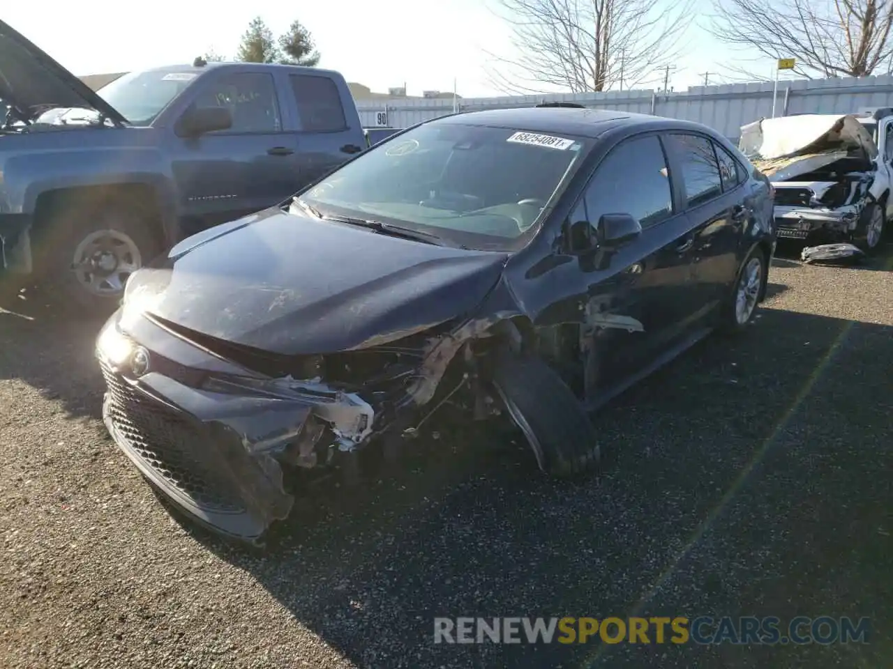 2 Photograph of a damaged car 5YFBPMBE7MP247712 TOYOTA COROLLA 2021