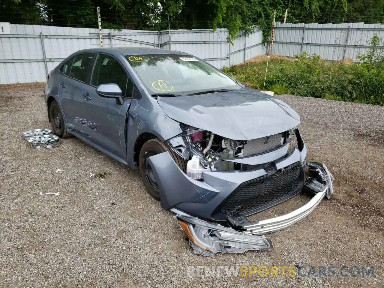 1 Photograph of a damaged car 5YFBPMBE9MP236016 TOYOTA COROLLA 2021