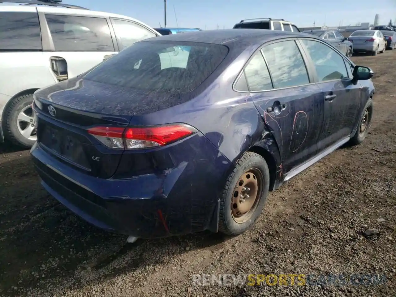 4 Photograph of a damaged car 5YFBPMBE9MP240955 TOYOTA COROLLA 2021