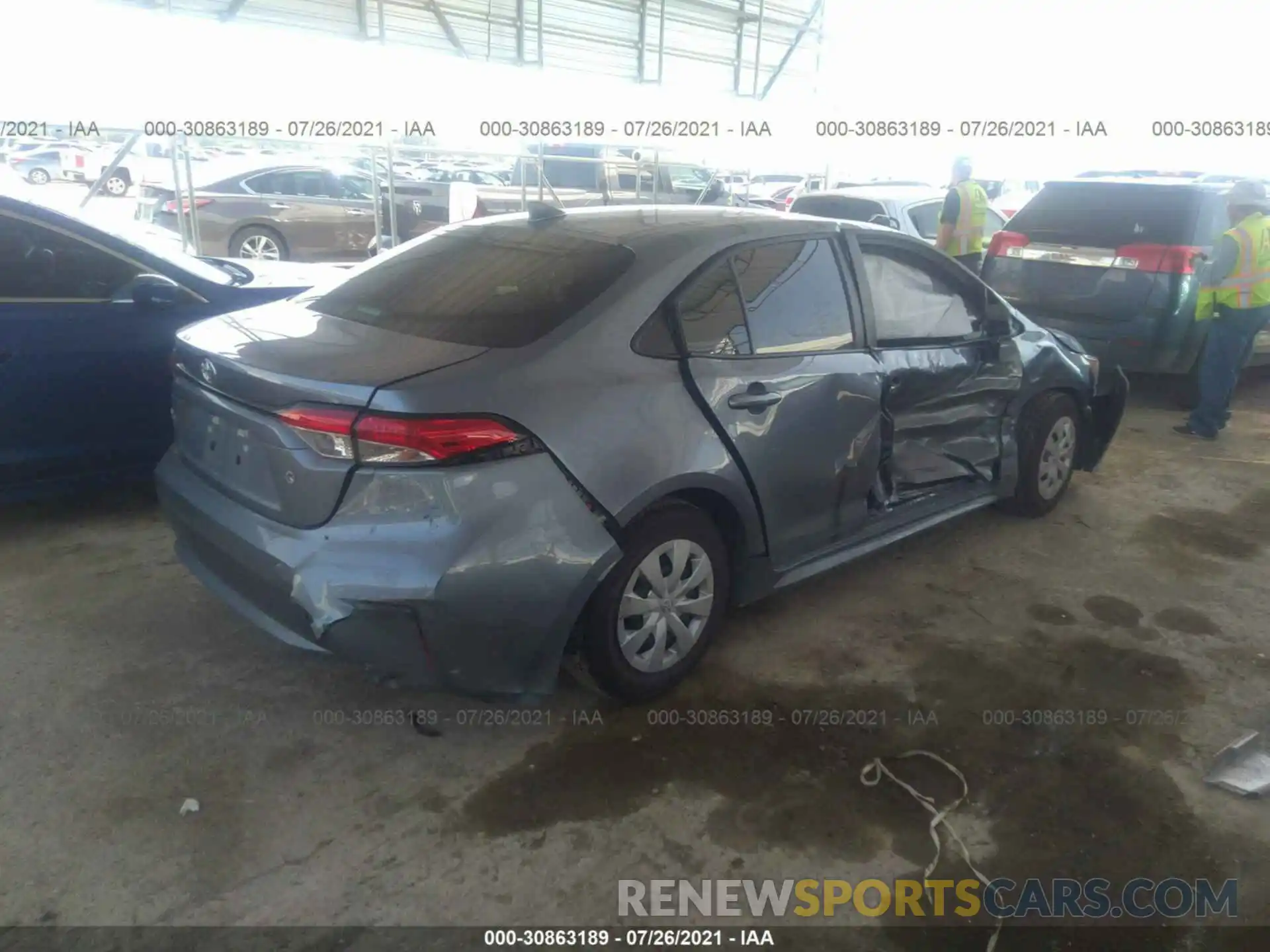 4 Photograph of a damaged car 5YFDPMAE0MP201262 TOYOTA COROLLA 2021