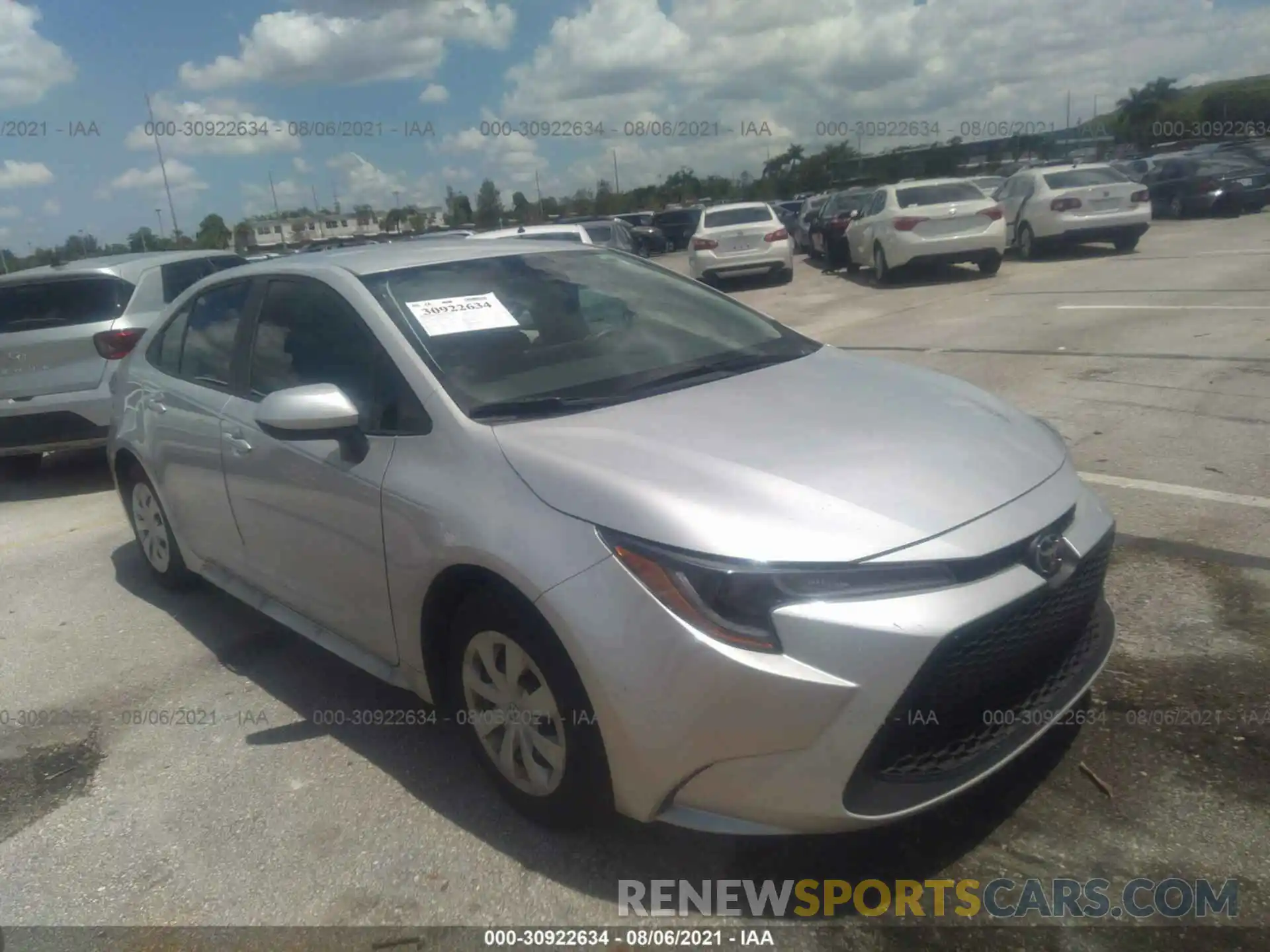 1 Photograph of a damaged car 5YFDPMAE1MP160480 TOYOTA COROLLA 2021