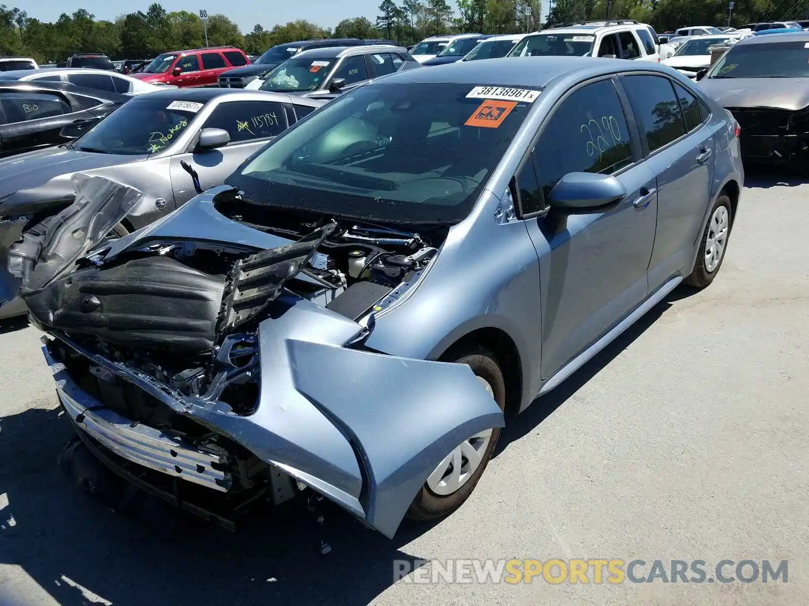 2 Photograph of a damaged car 5YFDPMAE2MP182763 TOYOTA COROLLA 2021