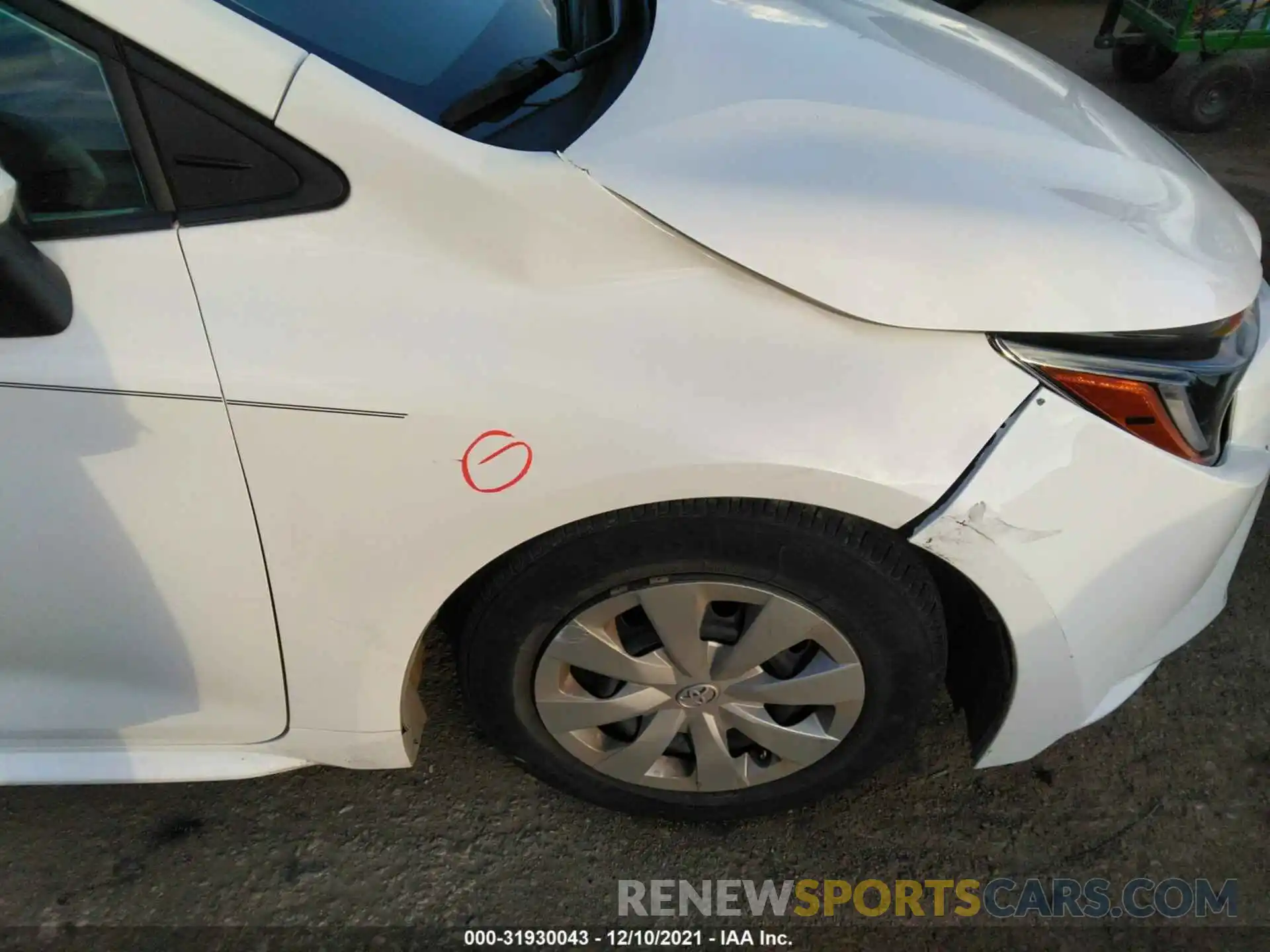 14 Photograph of a damaged car 5YFDPMAE5MP154424 TOYOTA COROLLA 2021