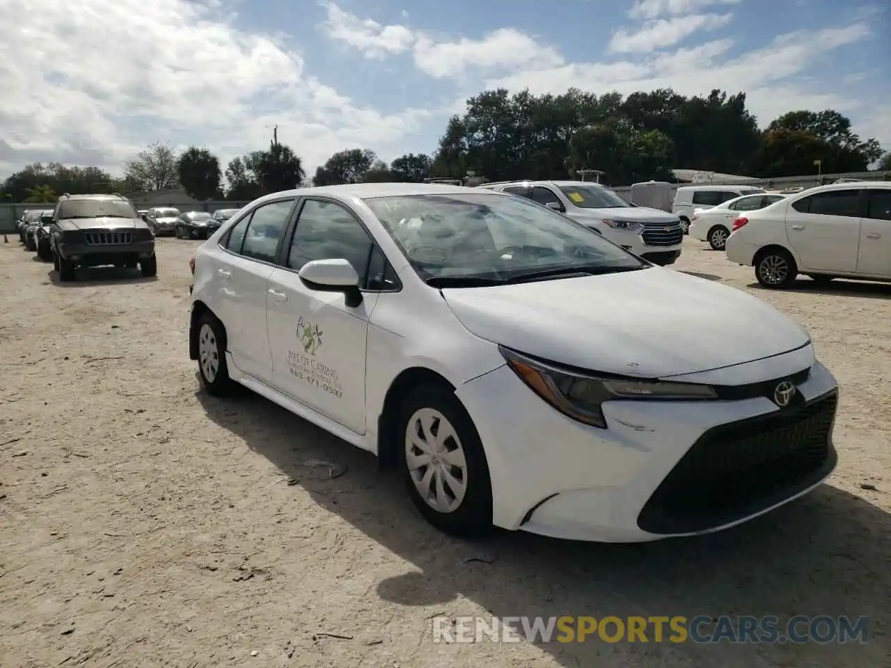 1 Photograph of a damaged car 5YFDPMAE5MP166217 TOYOTA COROLLA 2021