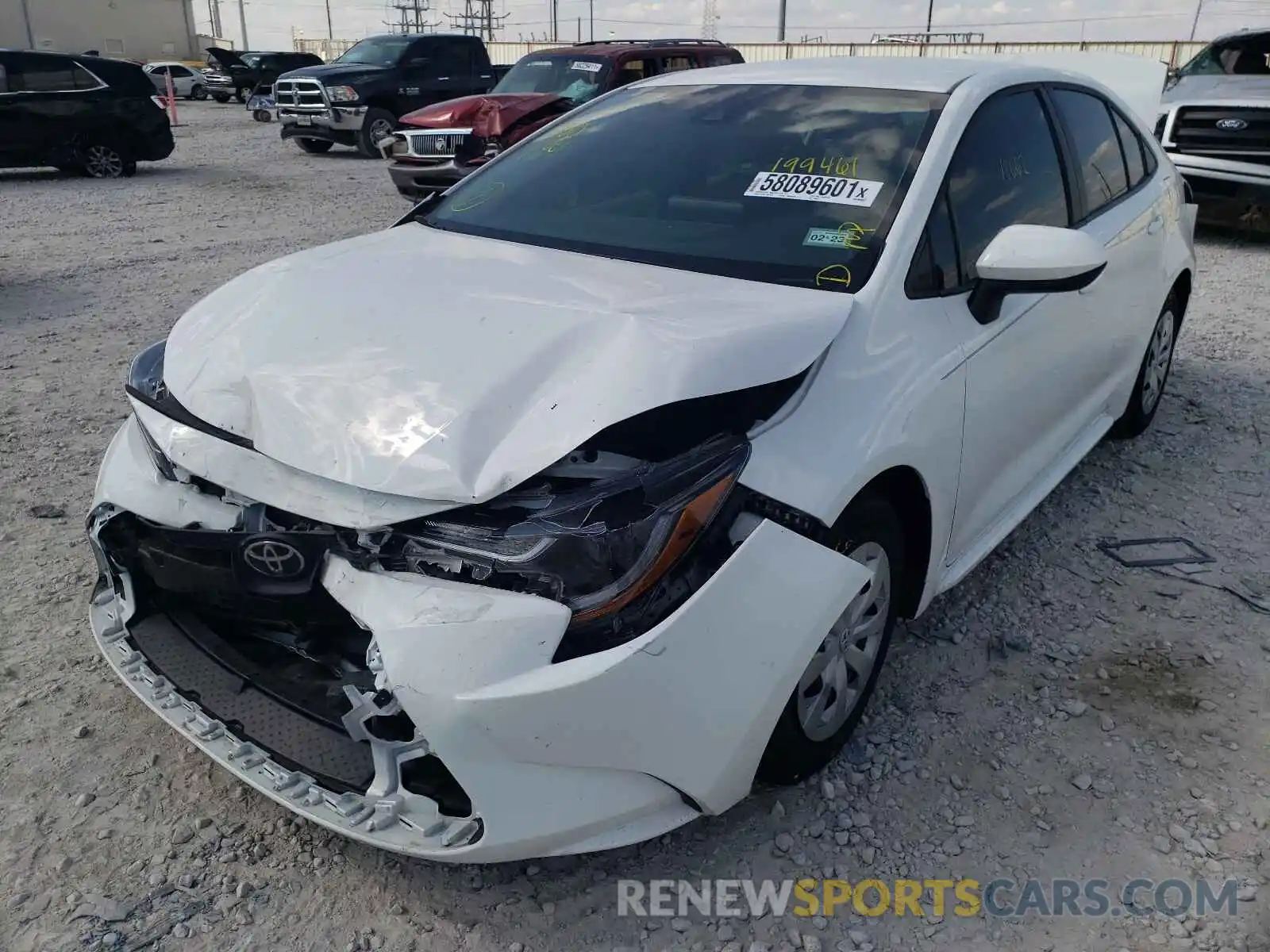 2 Photograph of a damaged car 5YFDPMAE5MP199461 TOYOTA COROLLA 2021