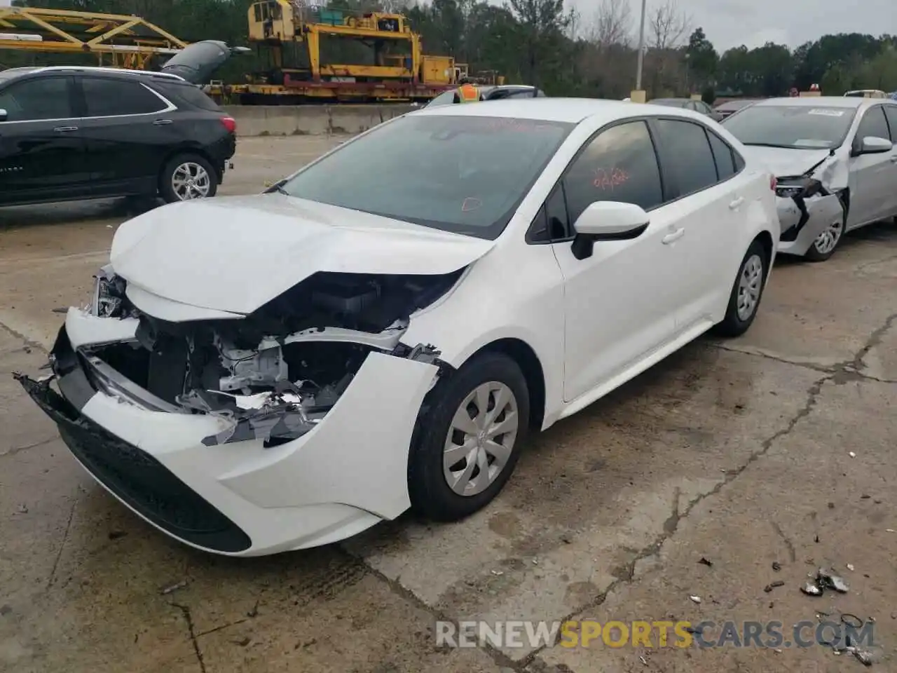 2 Photograph of a damaged car 5YFDPMAE6MP153606 TOYOTA COROLLA 2021