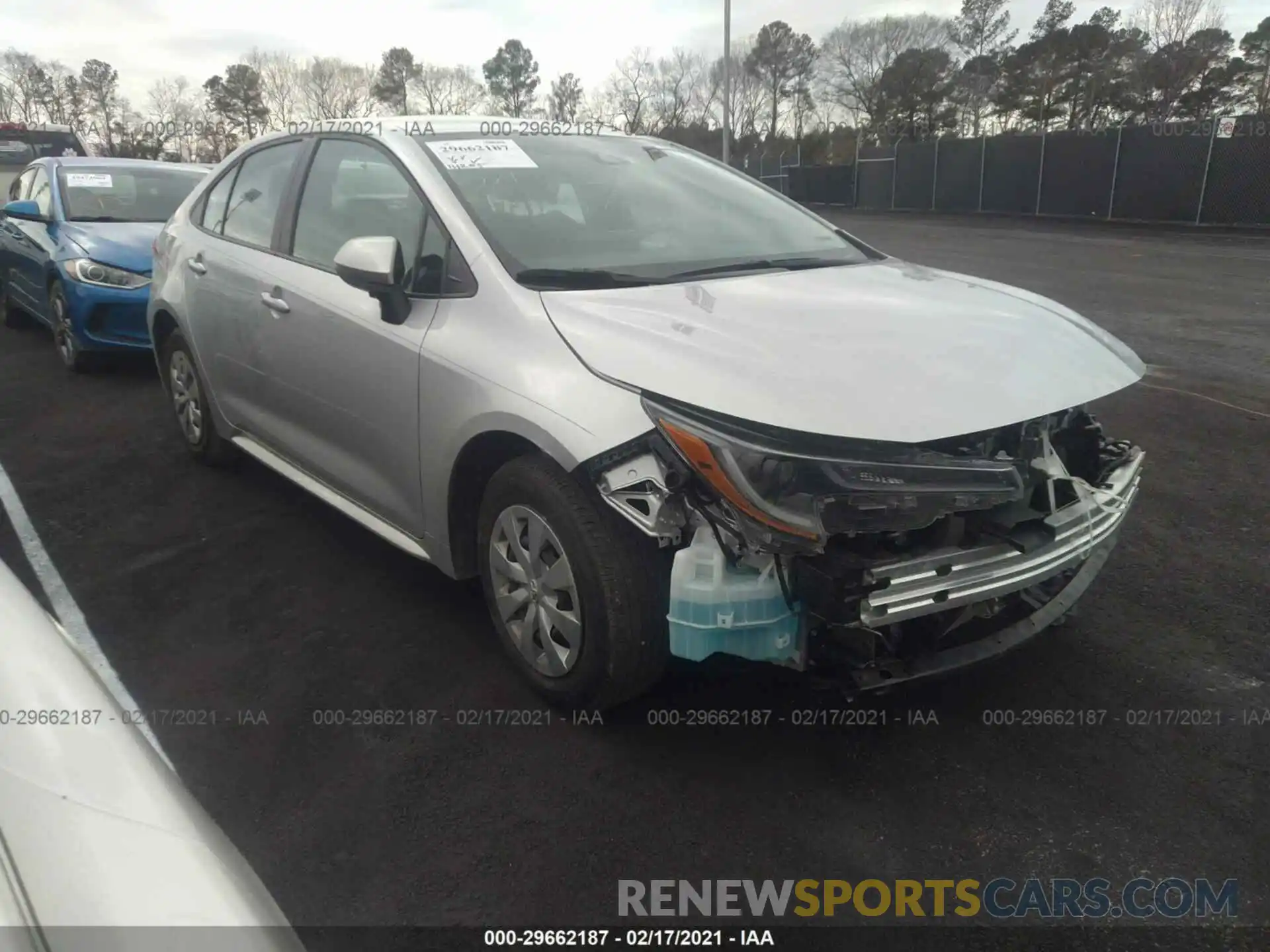 1 Photograph of a damaged car 5YFDPMAE6MP162452 TOYOTA COROLLA 2021