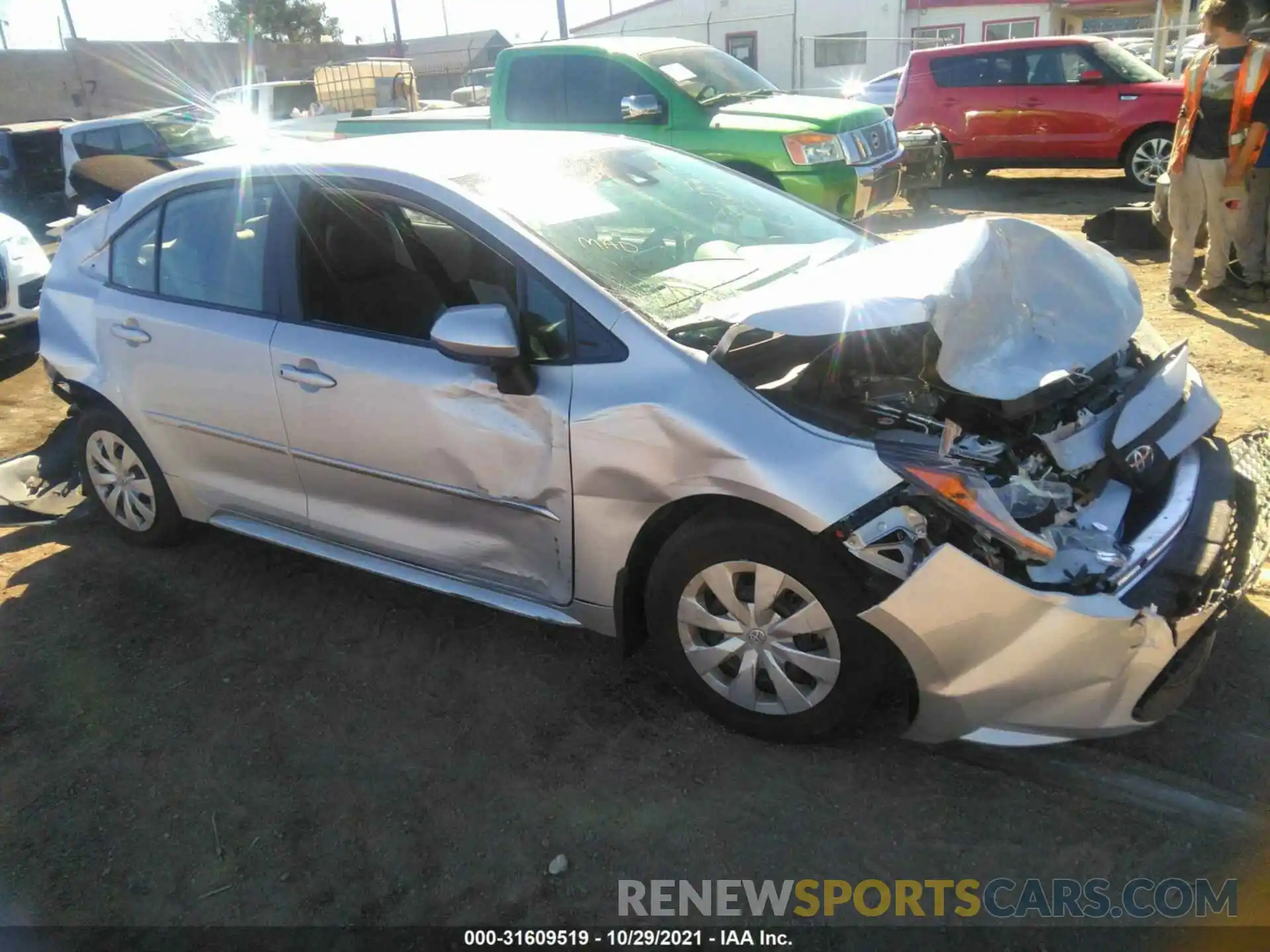 1 Photograph of a damaged car 5YFDPMAE6MP196102 TOYOTA COROLLA 2021