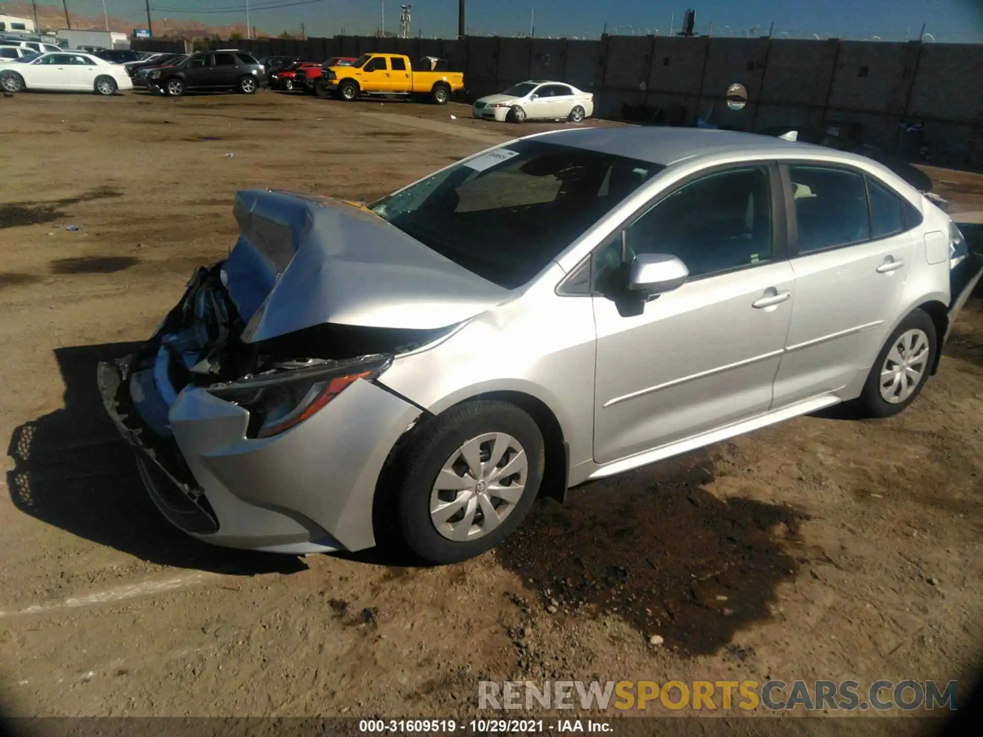 2 Photograph of a damaged car 5YFDPMAE6MP196102 TOYOTA COROLLA 2021