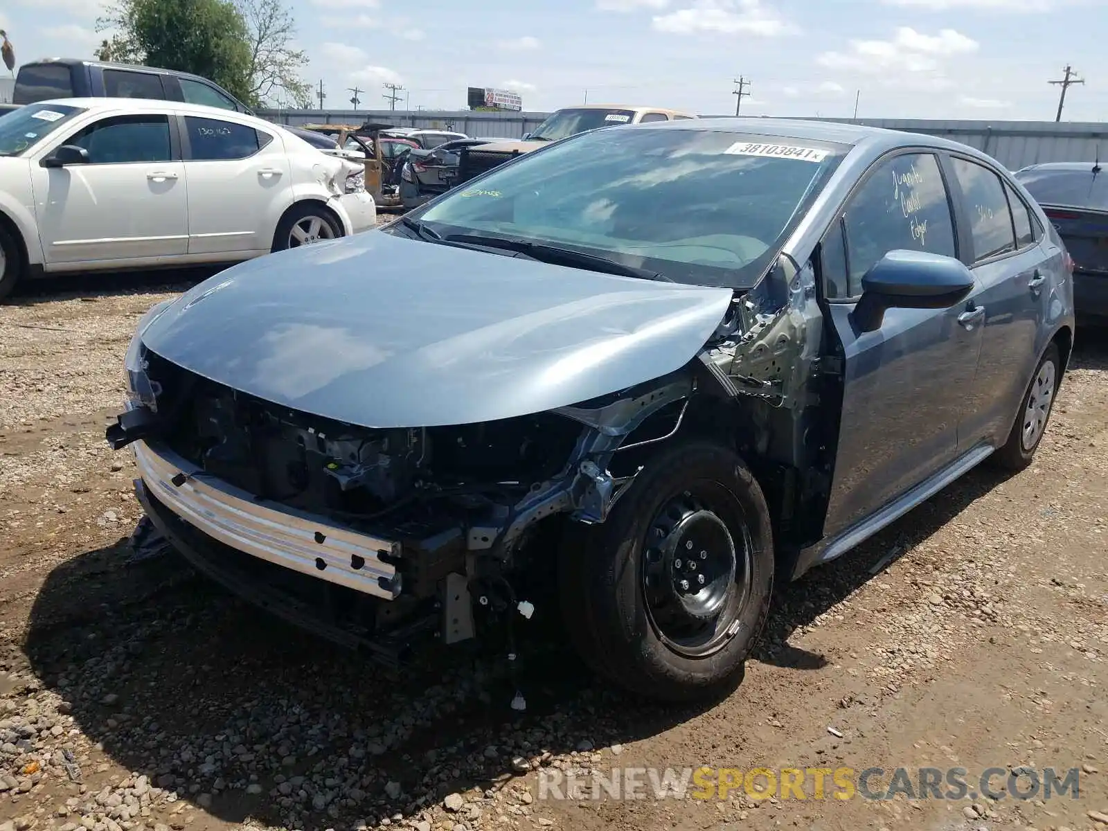 2 Photograph of a damaged car 5YFDPMAE6MP199341 TOYOTA COROLLA 2021