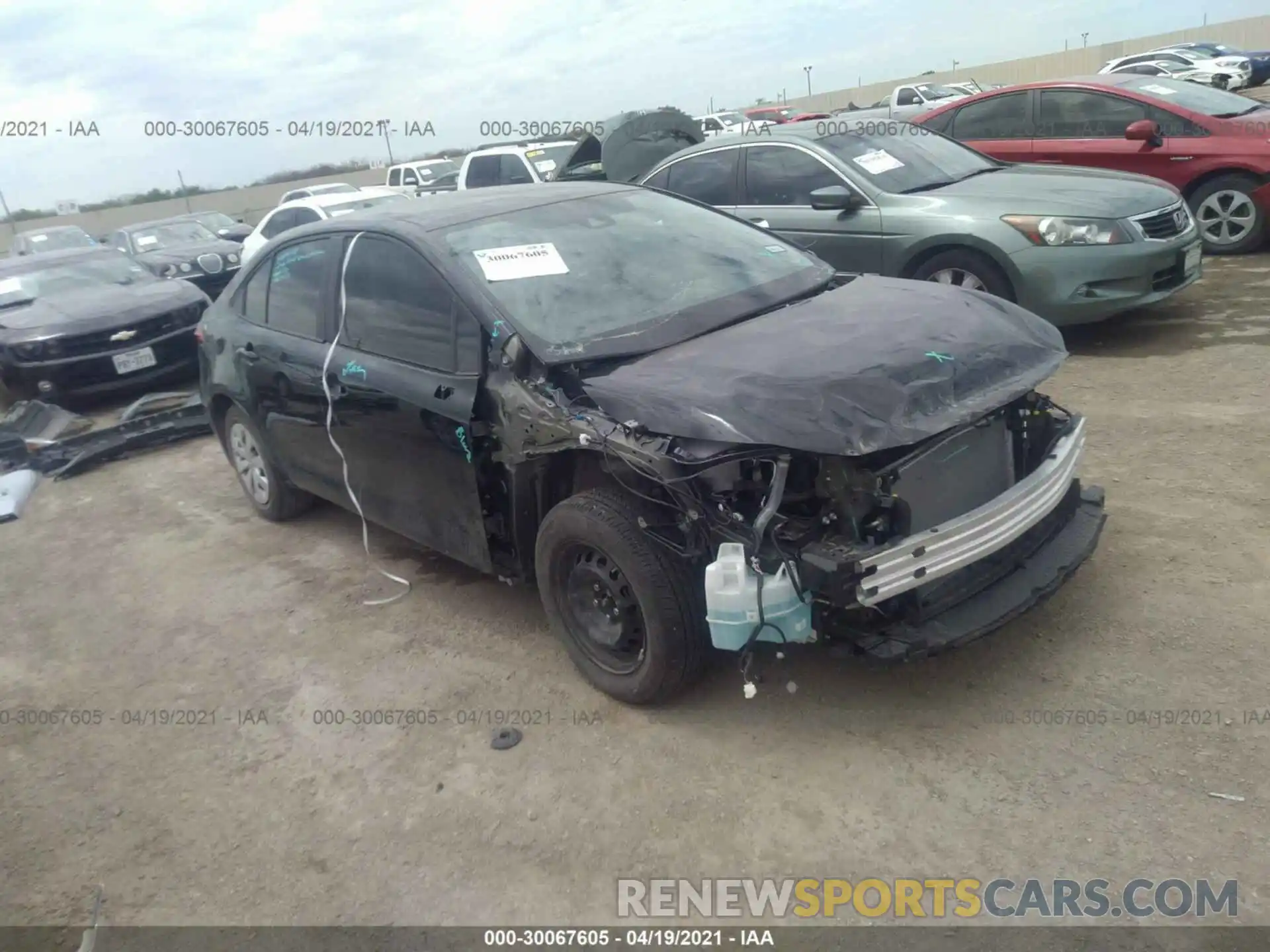 1 Photograph of a damaged car 5YFDPMAE6MP203971 TOYOTA COROLLA 2021