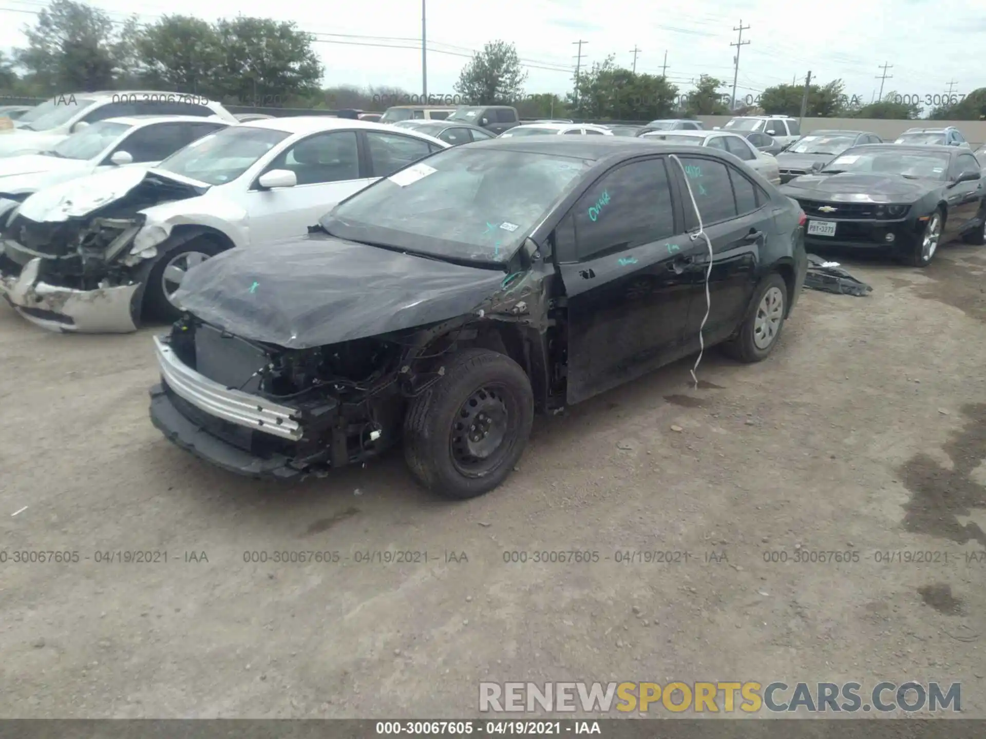 2 Photograph of a damaged car 5YFDPMAE6MP203971 TOYOTA COROLLA 2021