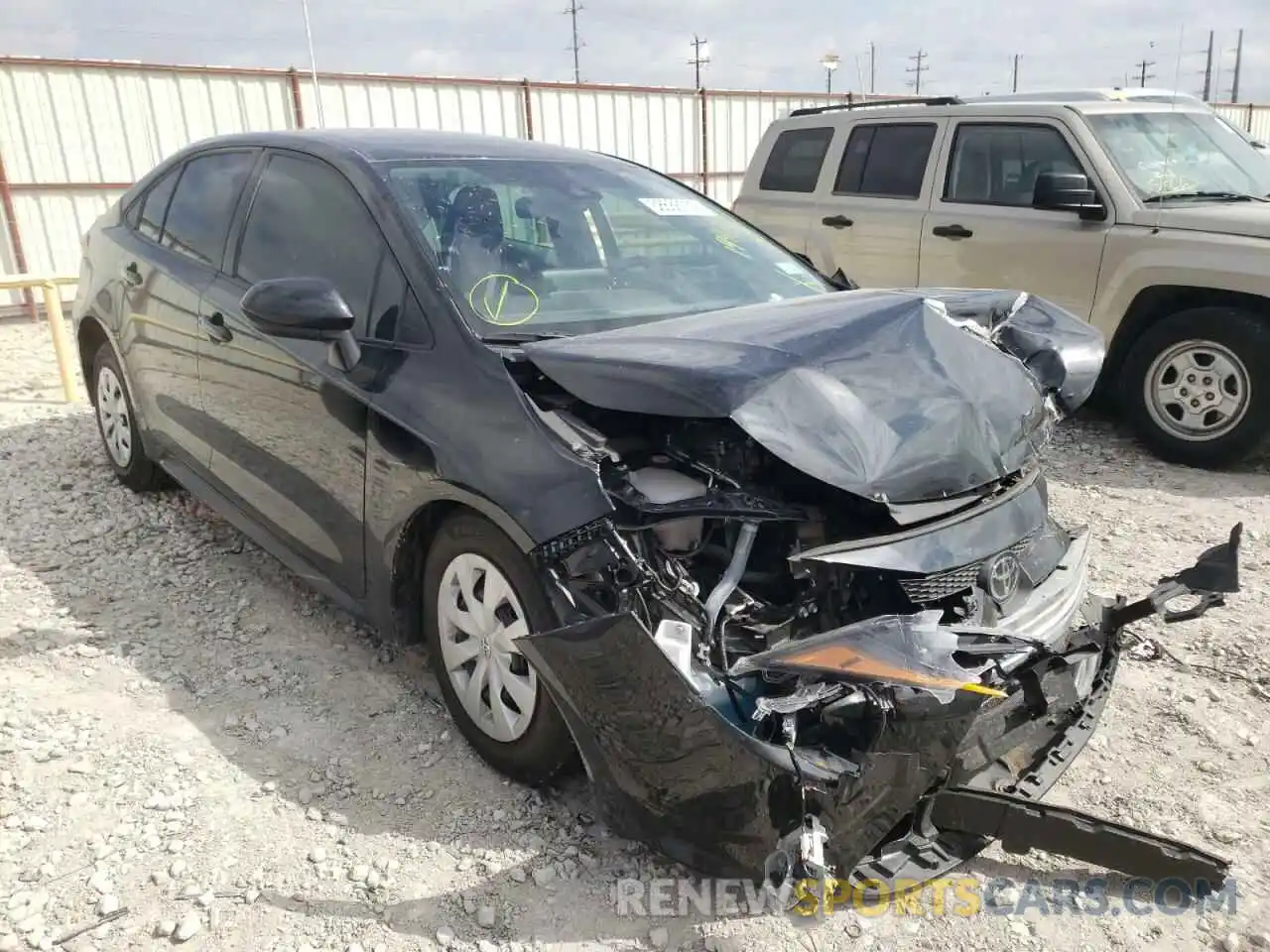 1 Photograph of a damaged car 5YFDPMAE7MP199073 TOYOTA COROLLA 2021