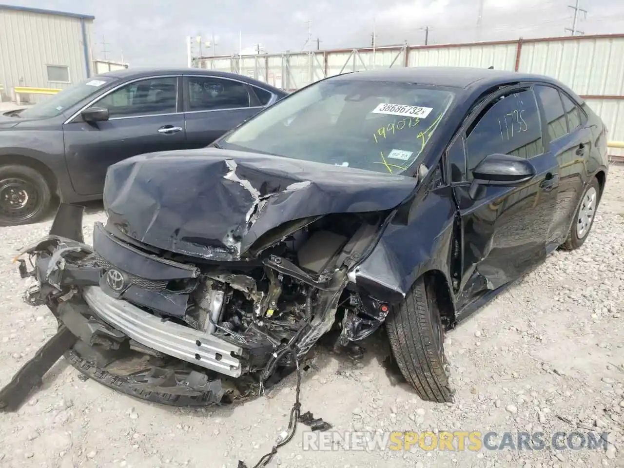 2 Photograph of a damaged car 5YFDPMAE7MP199073 TOYOTA COROLLA 2021