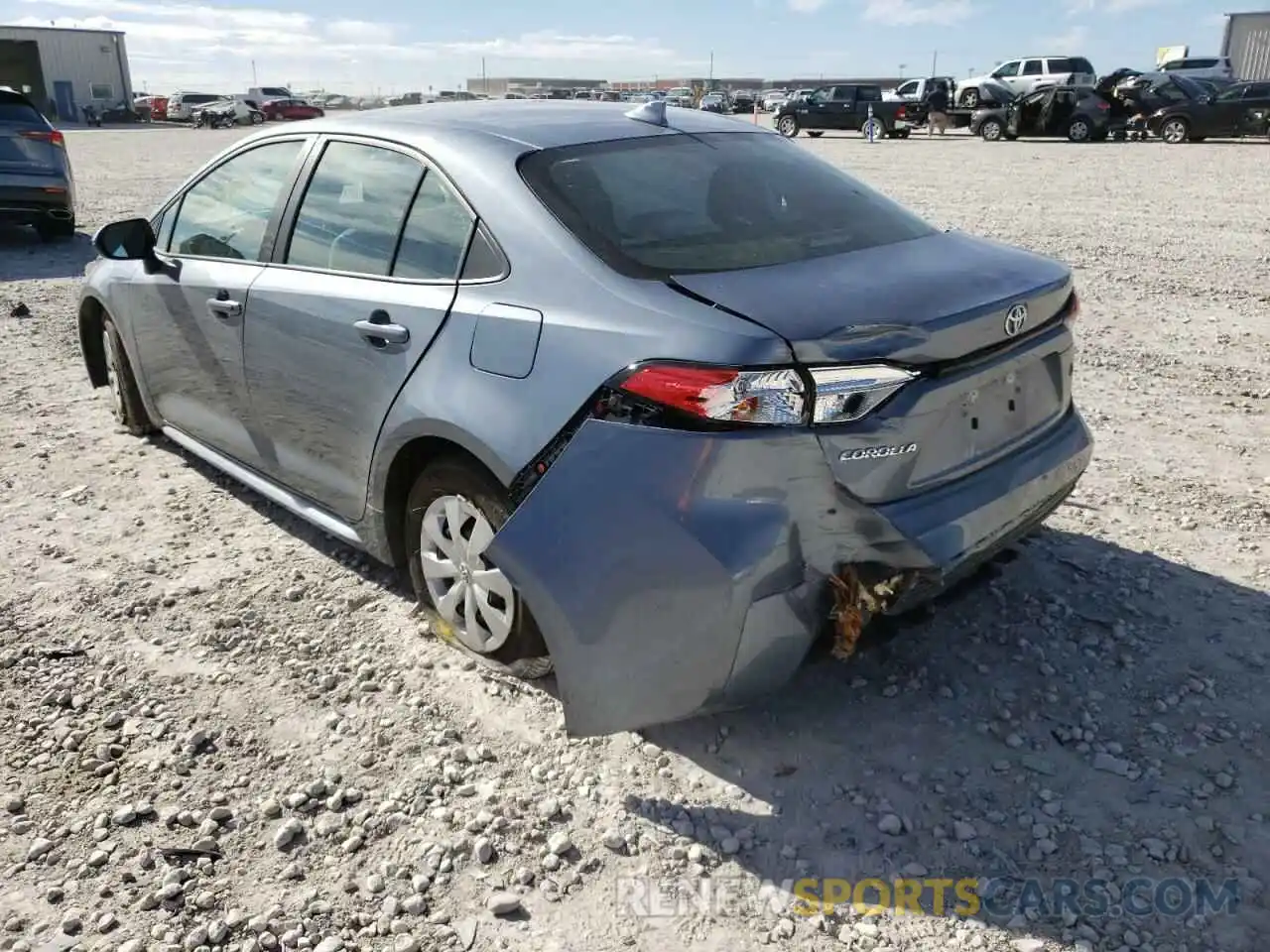 3 Photograph of a damaged car 5YFDPMAE7MP199848 TOYOTA COROLLA 2021