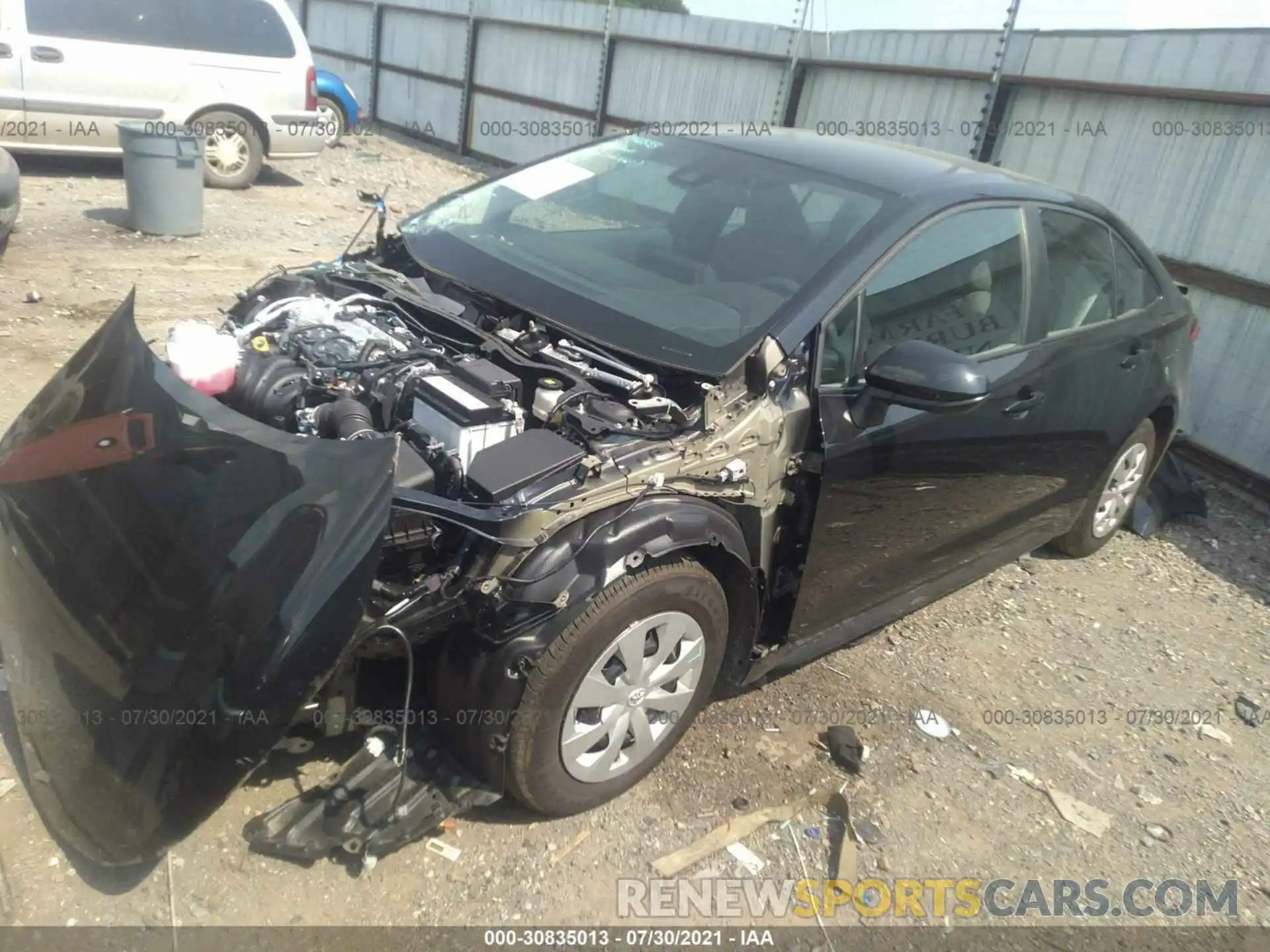 2 Photograph of a damaged car 5YFDPMAE7MP202604 TOYOTA COROLLA 2021