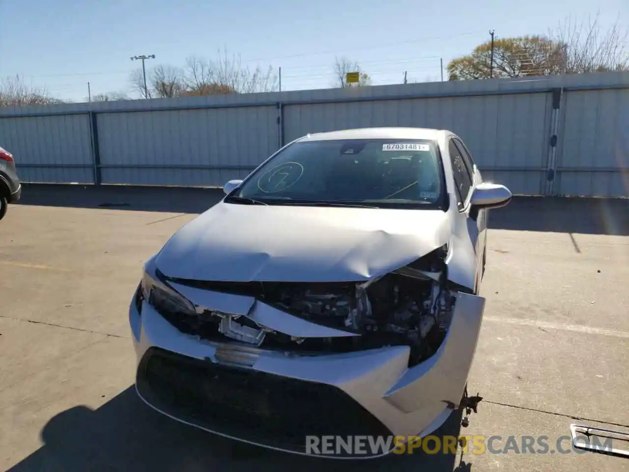 9 Photograph of a damaged car 5YFDPMAE8MP164168 TOYOTA COROLLA 2021