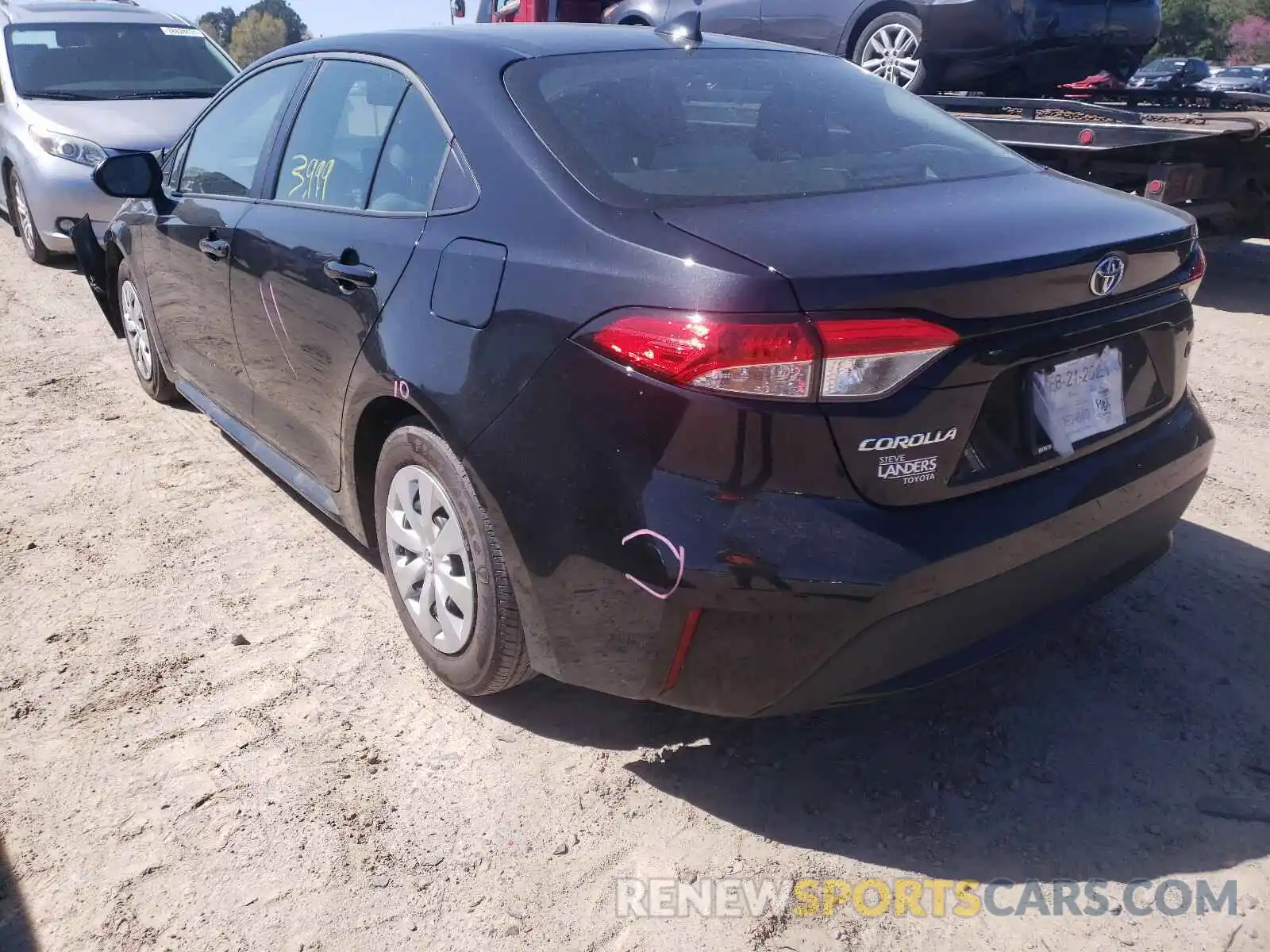 3 Photograph of a damaged car 5YFDPMAE8MP202207 TOYOTA COROLLA 2021