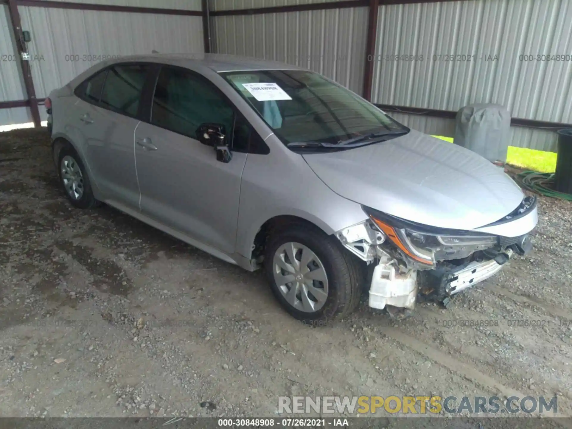 1 Photograph of a damaged car 5YFDPMAE9MP163126 TOYOTA COROLLA 2021