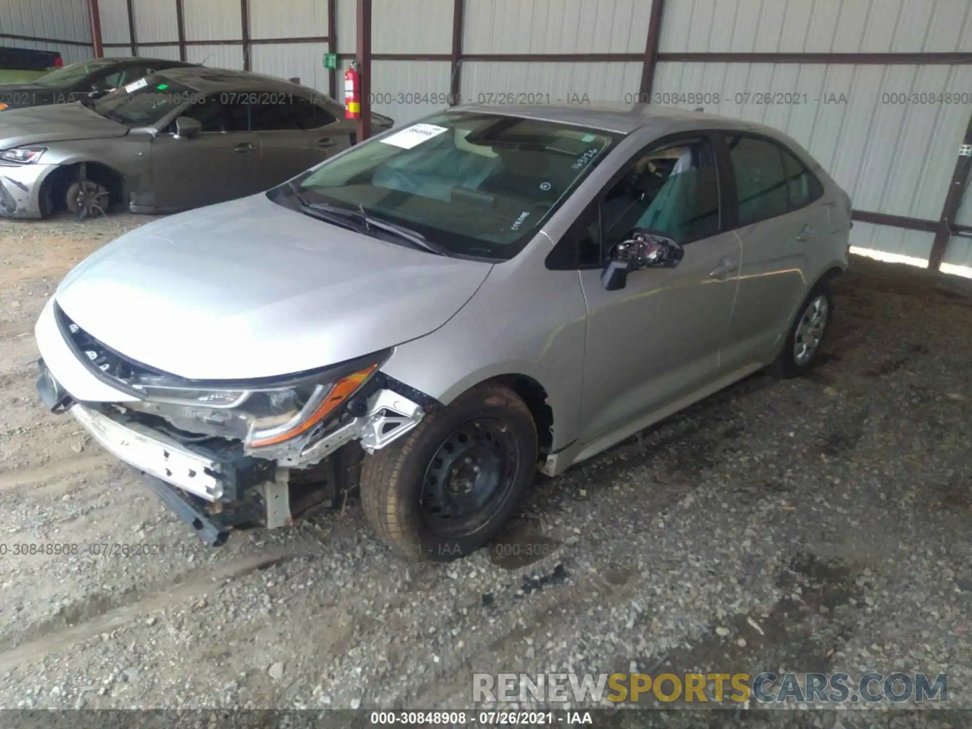 2 Photograph of a damaged car 5YFDPMAE9MP163126 TOYOTA COROLLA 2021