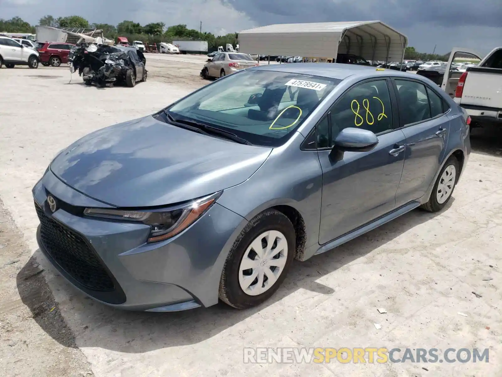 2 Photograph of a damaged car 5YFDPMAE9MP163546 TOYOTA COROLLA 2021