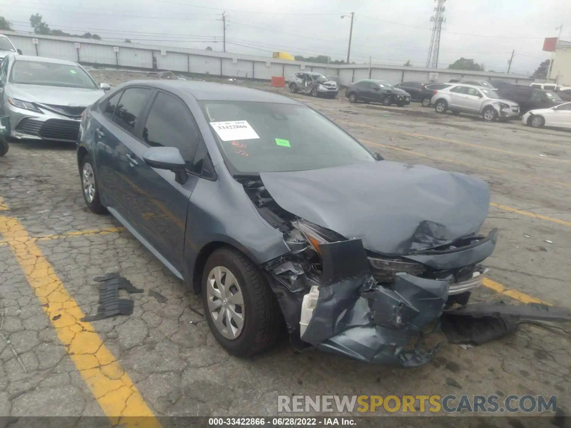 1 Photograph of a damaged car 5YFDPMAE9MP171078 TOYOTA COROLLA 2021