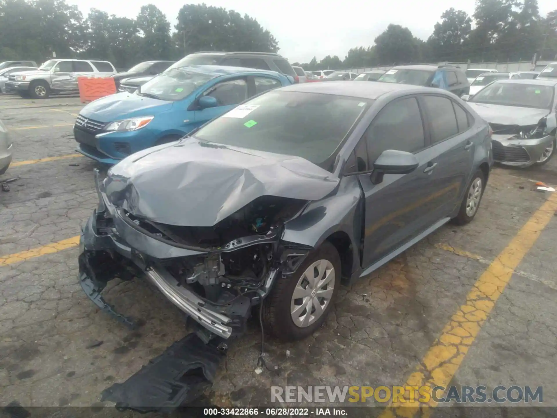 2 Photograph of a damaged car 5YFDPMAE9MP171078 TOYOTA COROLLA 2021