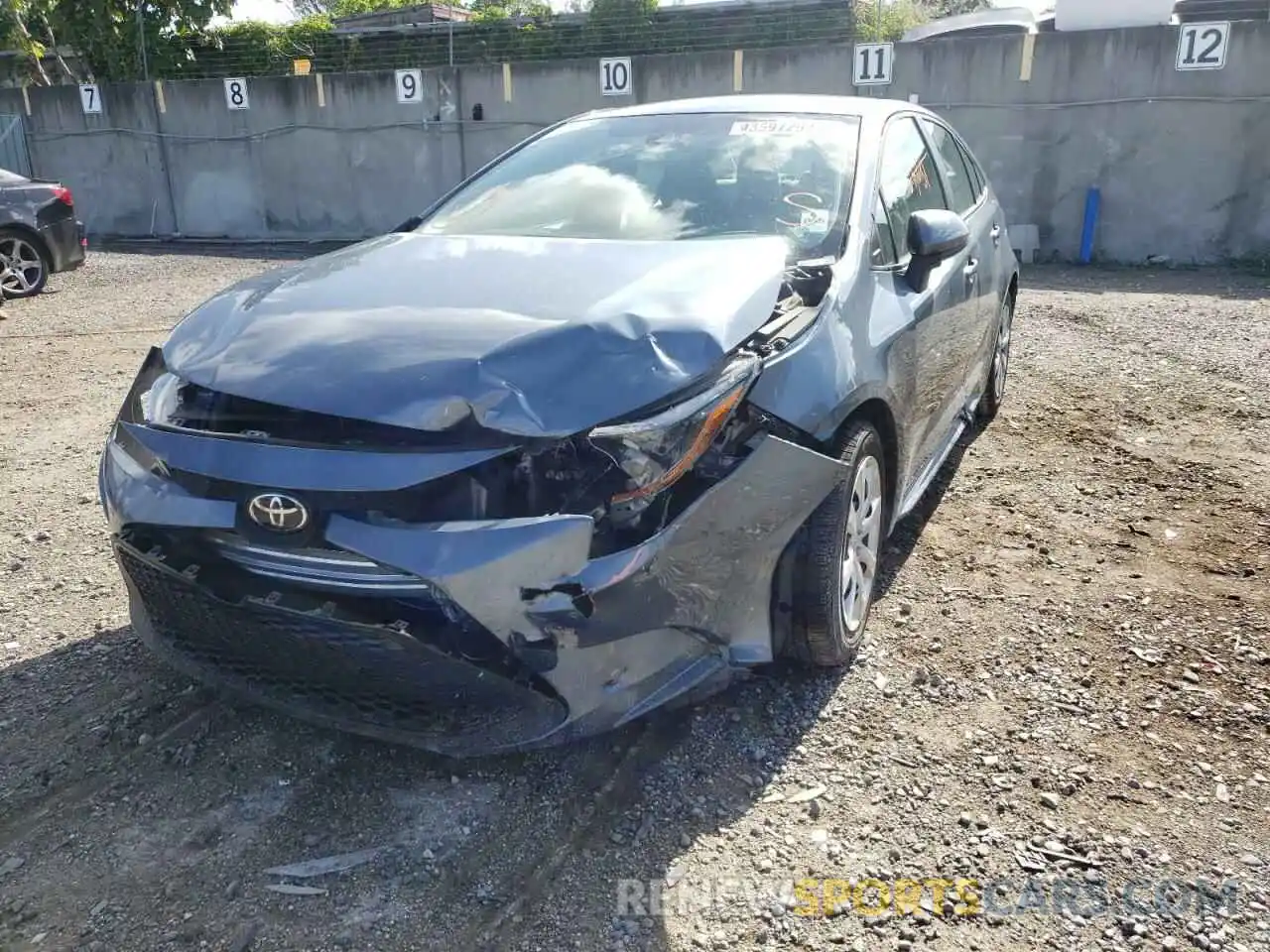 2 Photograph of a damaged car 5YFEPMAE0MP147594 TOYOTA COROLLA 2021